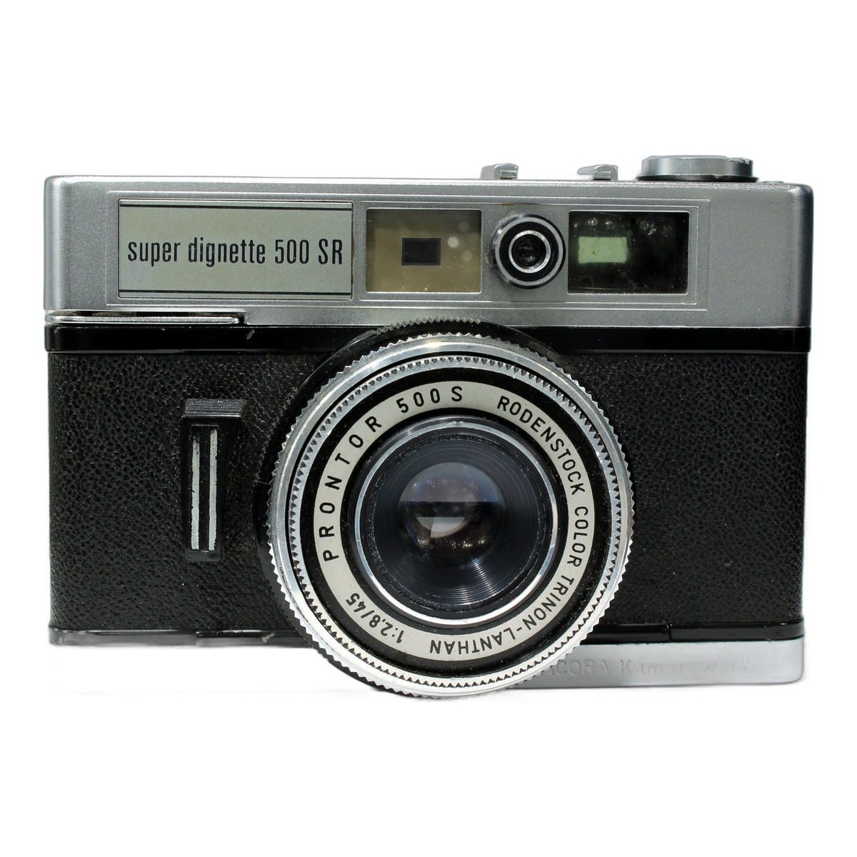 Dacora super dignette 500 SR mit Color Trinon-Lanthan 1:2.8/45 Prontor 500S
