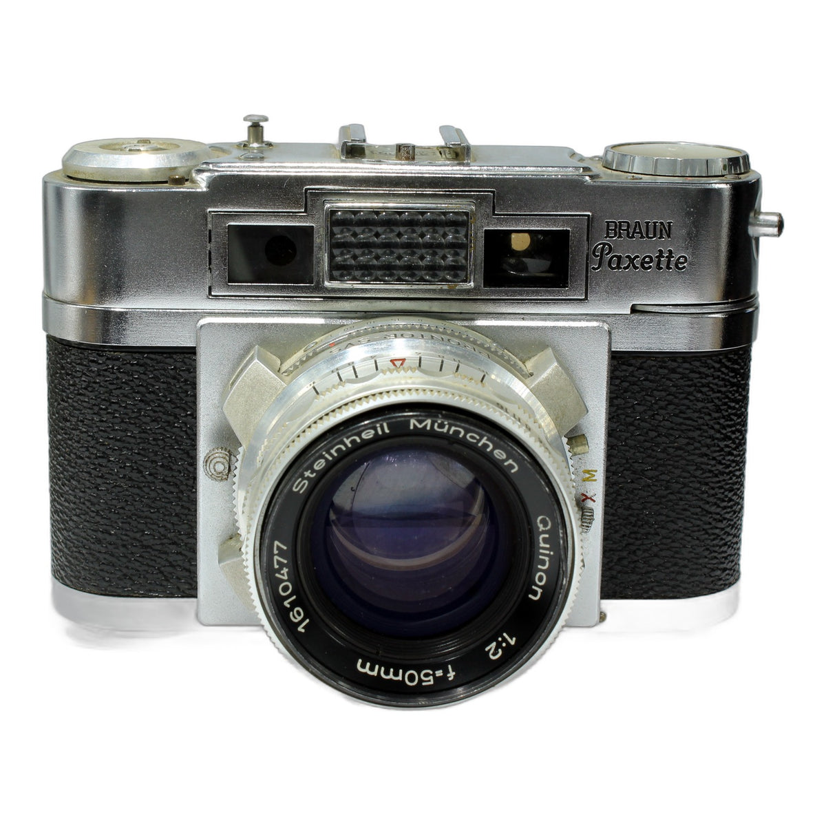 Braun Paxette Super II B Sucherkamera mit Quinon 50mm 1:2 Prontor-SVS