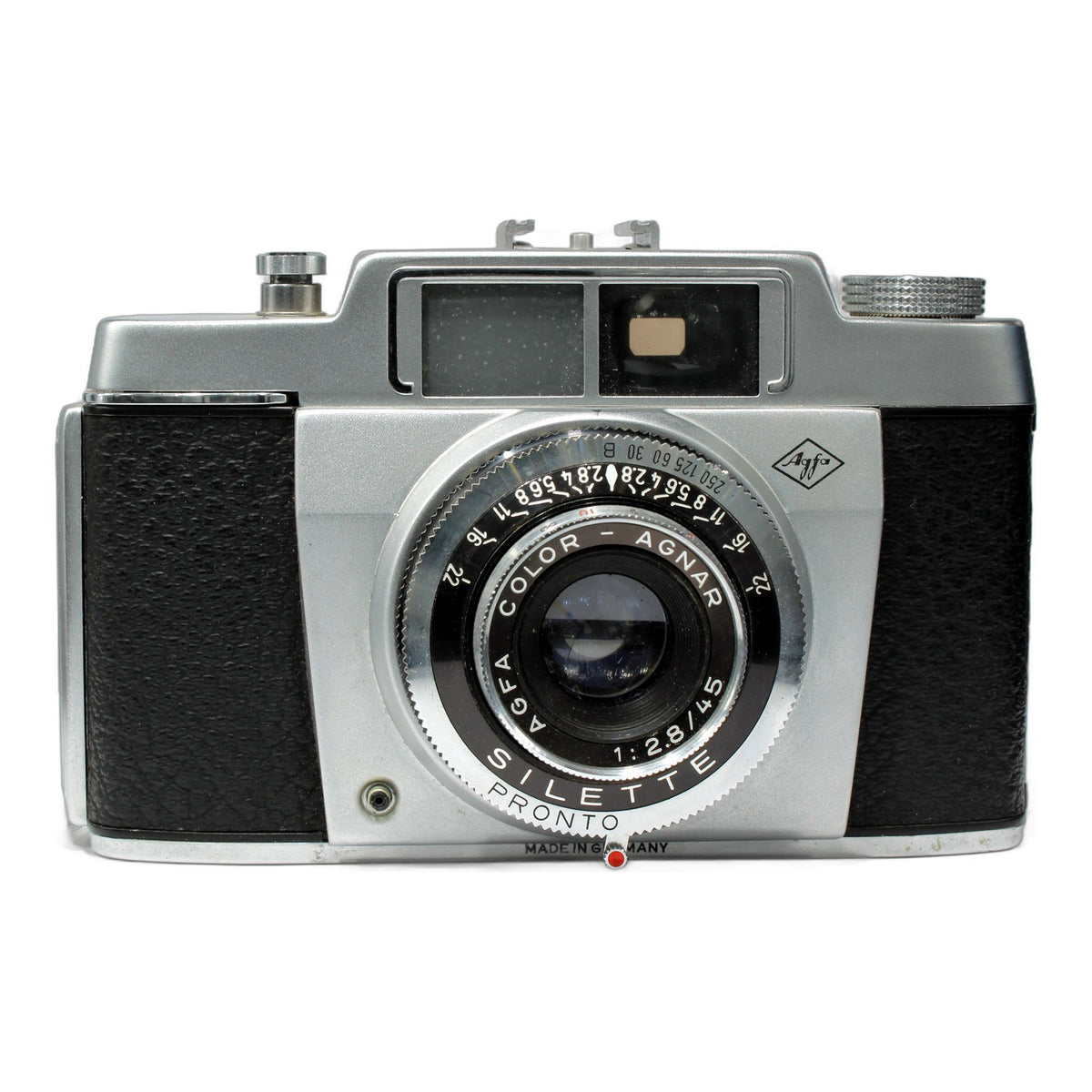 Agfa Silette Sucherkamera mit Color-Agnar 45mm 1:2.8 Pronto Viewfinder Camera