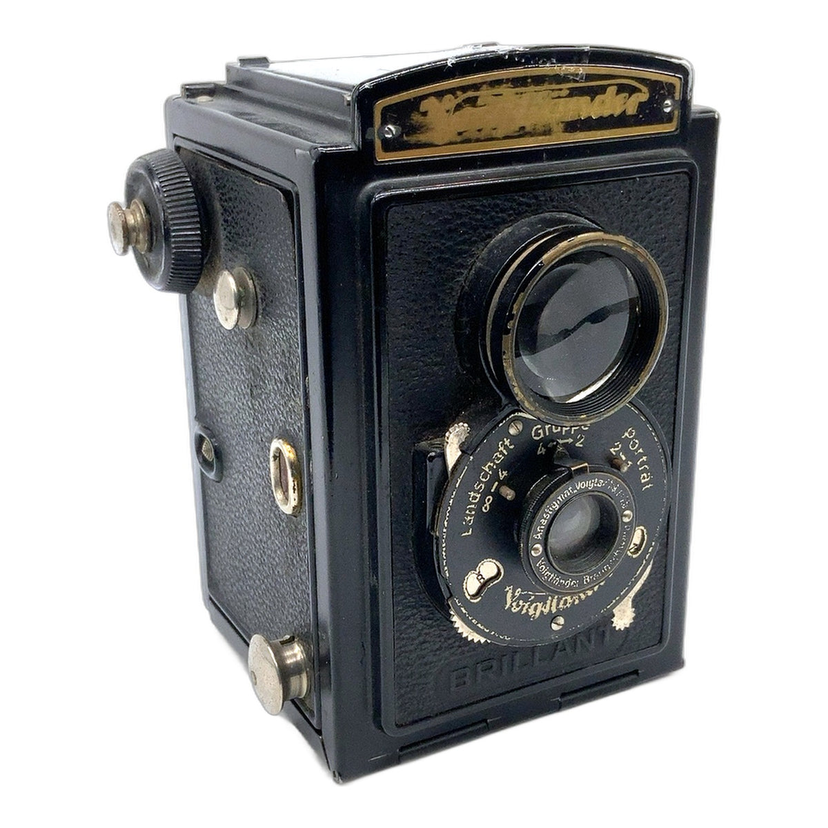 Voigtländer Brillant TLR mit Anastigmat Voigtar 1:9 F=7.5cm zweiäugige Kamera