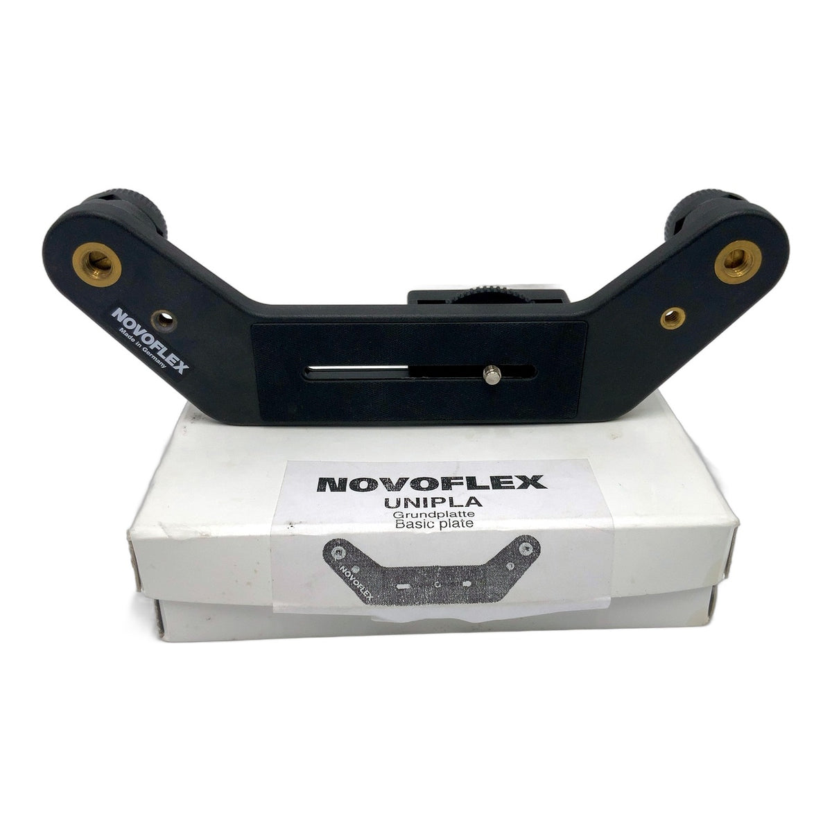 Novoflex Unipla Grundplatte Stativkopf Schwarz OVP Camera Tripod Head
