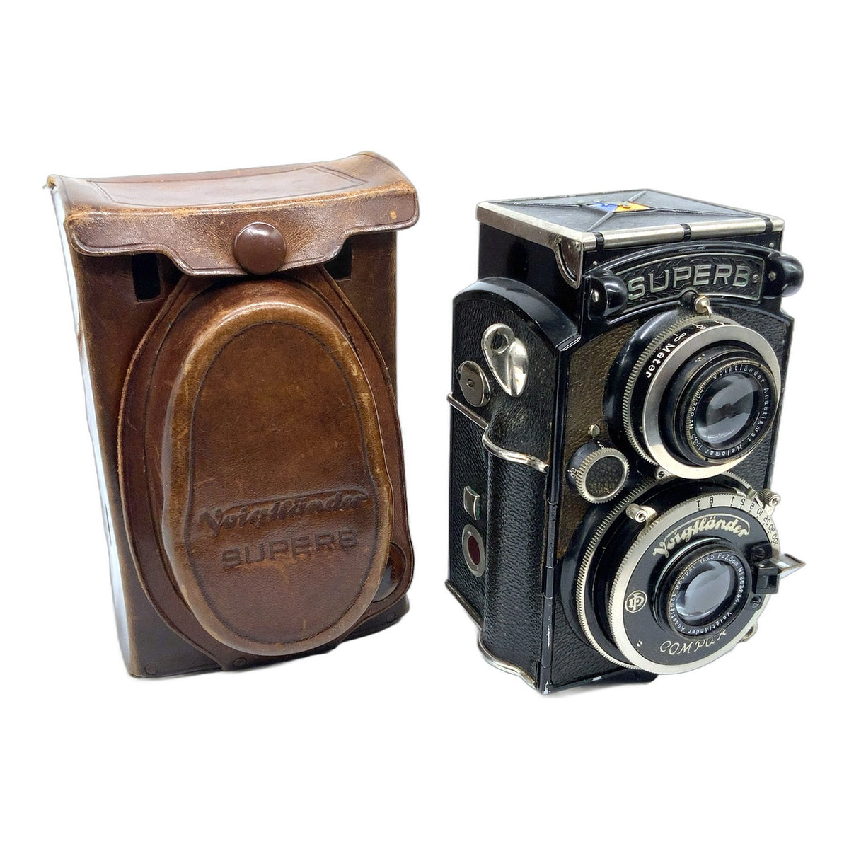 Voigtländer Superb TLR mit Anastigmat Skopar 7,5cm 1:3.5 Kratzer am Objektiv