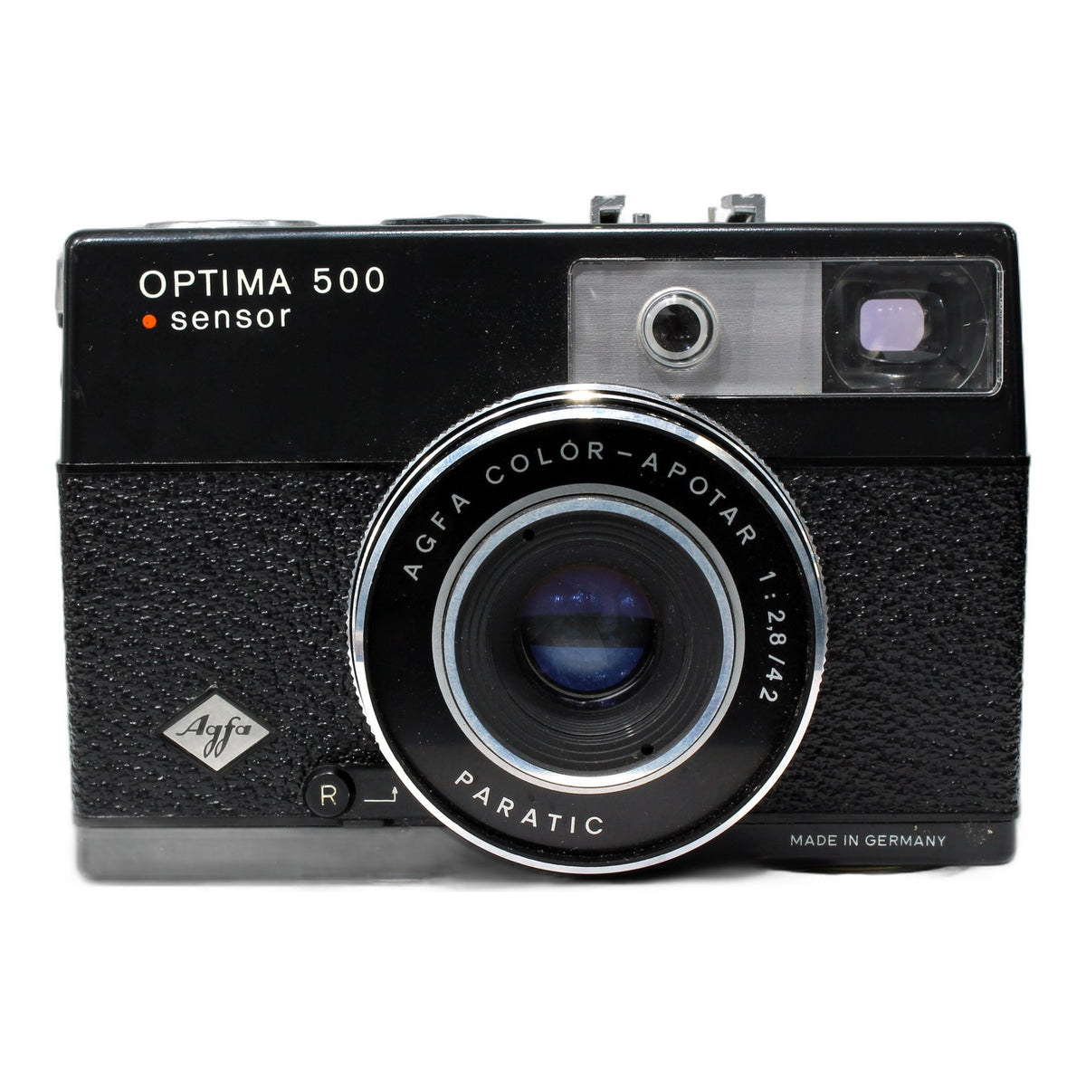 Agfa Optima 500 sensor Sucherkamera mit Color Apotar 42mm 1:2.8