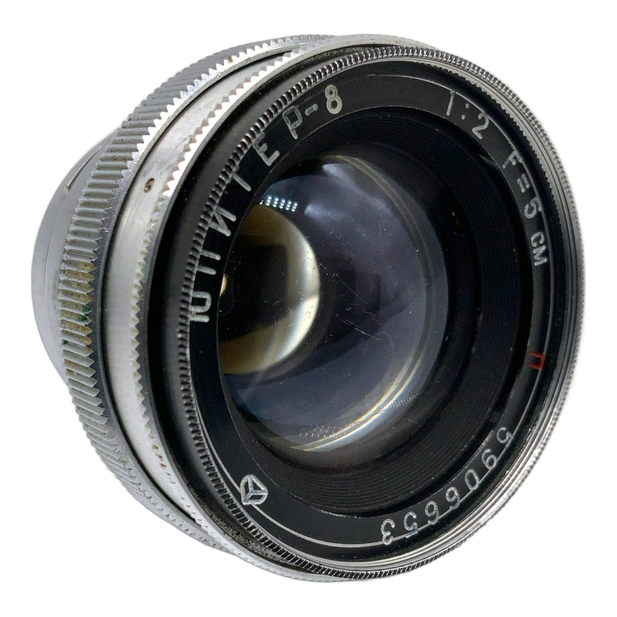 KMZ Jupiter 8 red P 5cm 1:2 Objektiv manuell Festbrennweite (Contax RF)