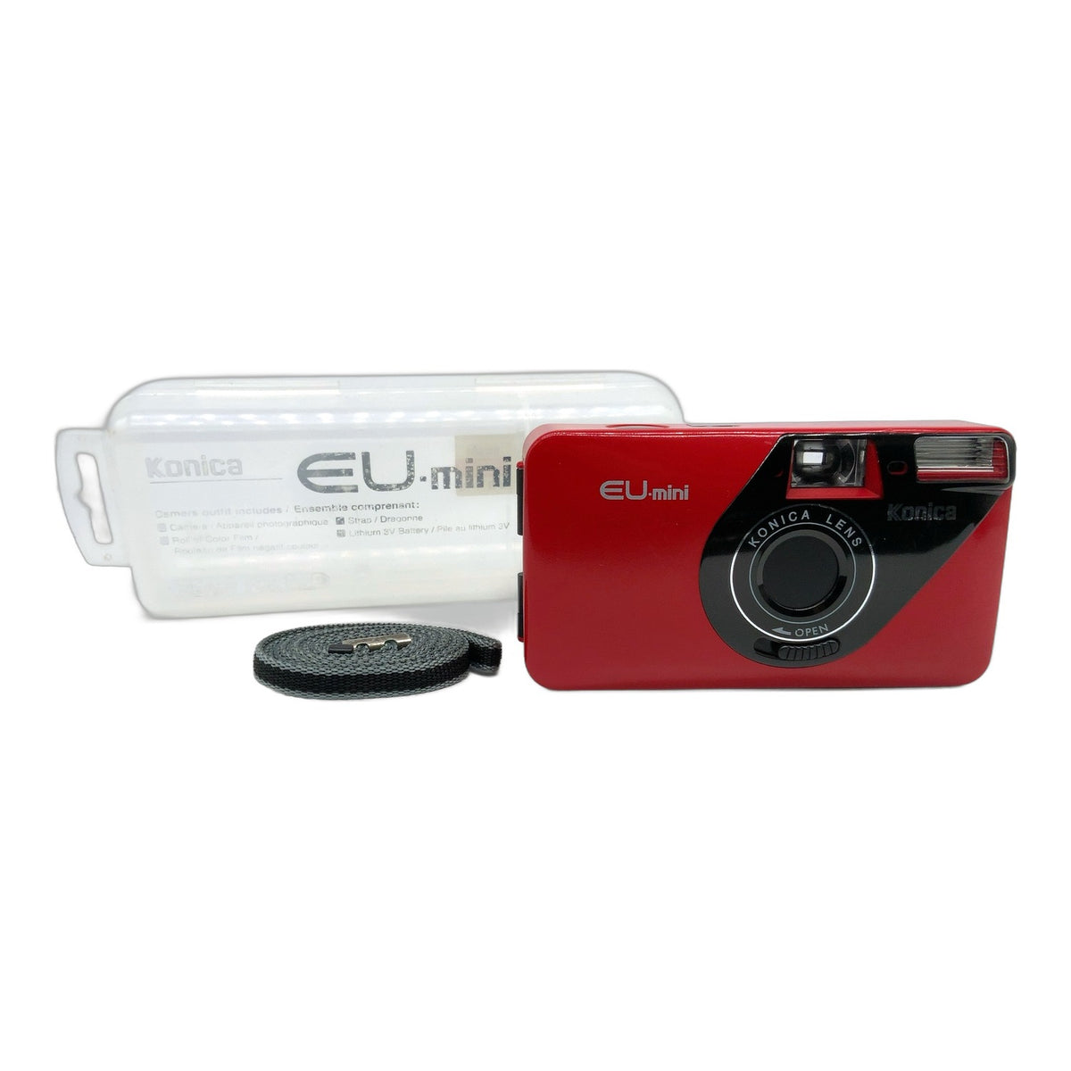Konica EU-mini Point&Shoot mit Case Film Camera Compact Camera Kompaktkamera