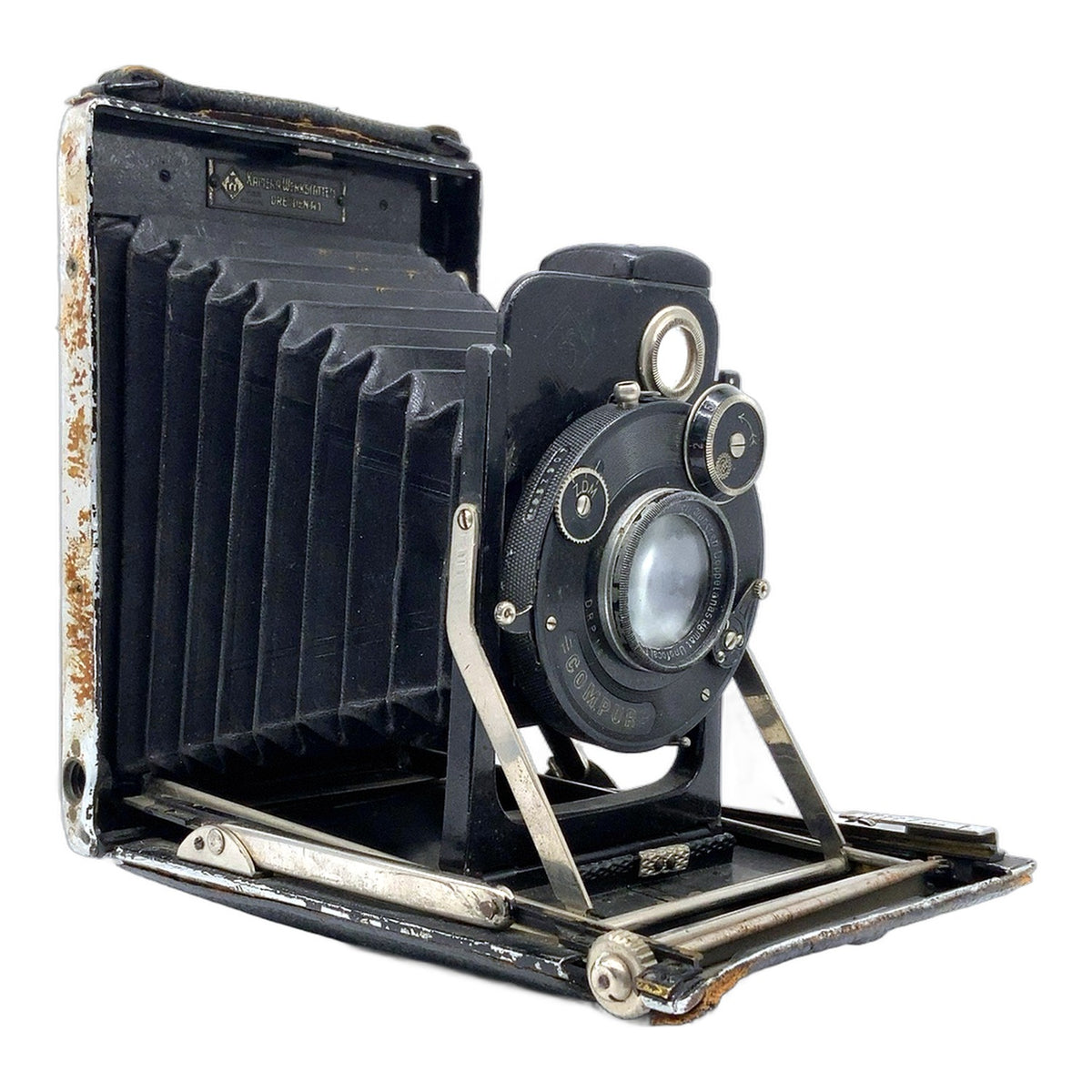 KW Plattenkamera mit Doppelanastigmat Unofocal 13,5cm 1:5.4 Plate Camera