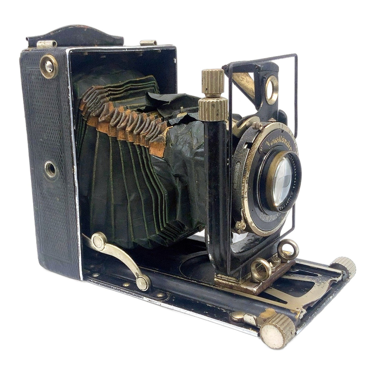 Voigtländer Bergheil Plattenkamera mit Heliar 13,5cm 1:4.5 Compur Plate Camera