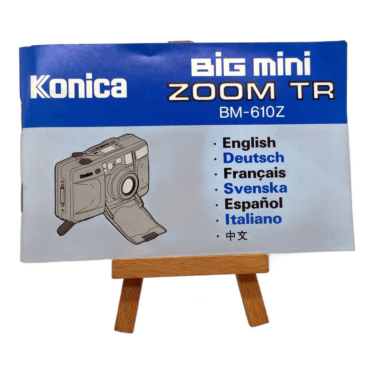 Konica Big mini zoom TR  BM-610z Bedienungsanleitung Handbuch Deutsch