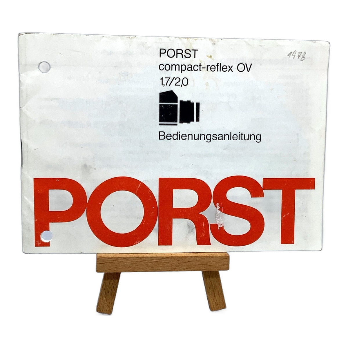 Porst compact-reflex OV 1,7/2,0 Bedienungsanleitung Deutsch Gebrauchsanweisung