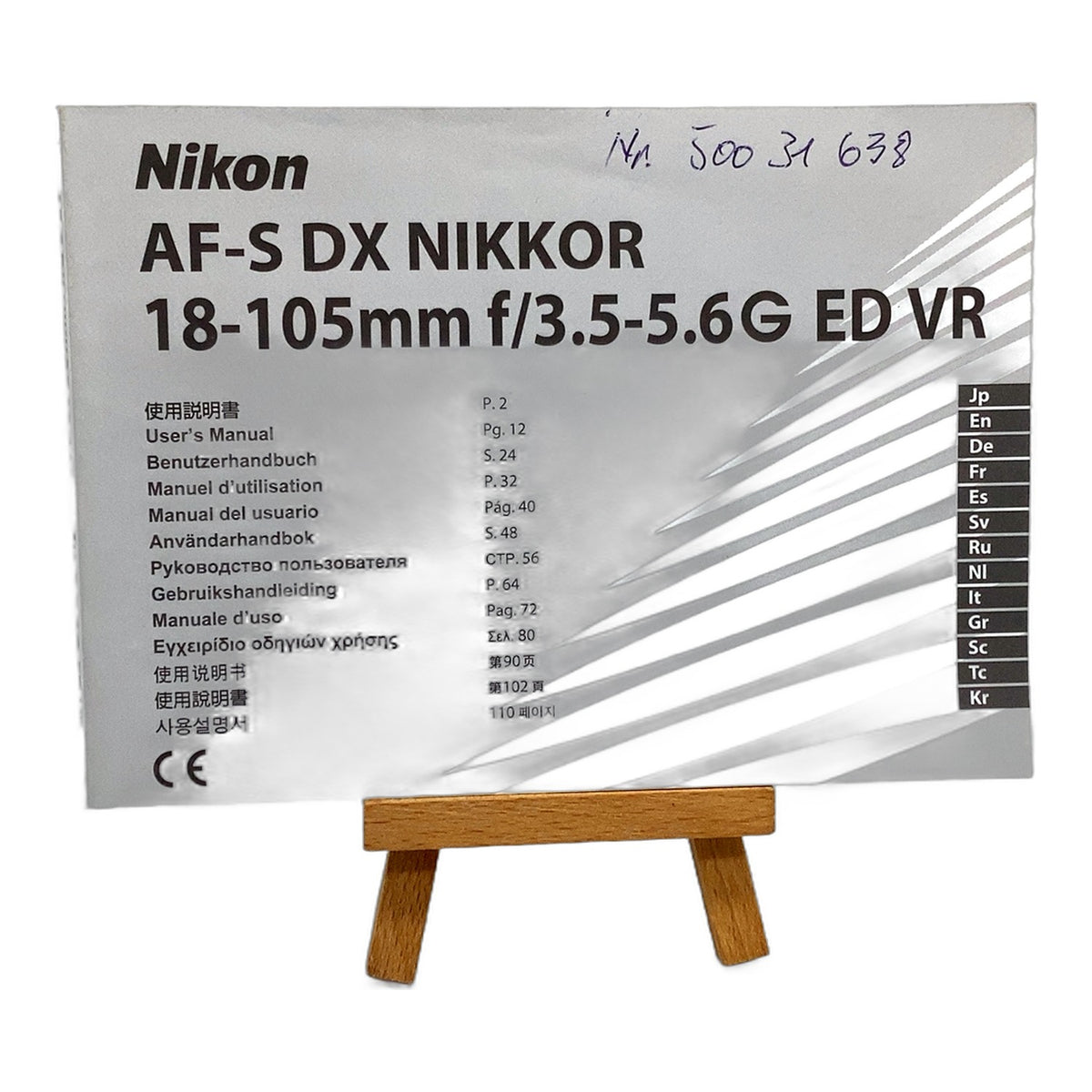 Nikon AF-S DX Nikkor 18-105mm f/3.5-5.6G ED VR Bedienungsanleitung Deutsch