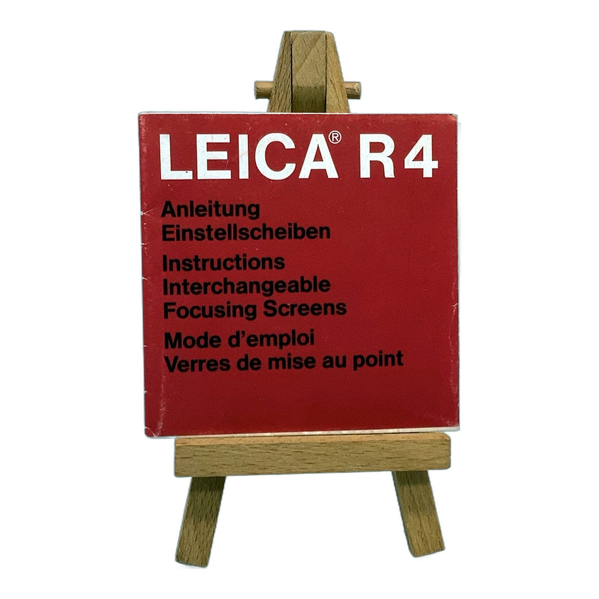 Leica R4 Einstellscheiben Bedienungsanleitung Deutsch Gebrauchsanweisung Manual