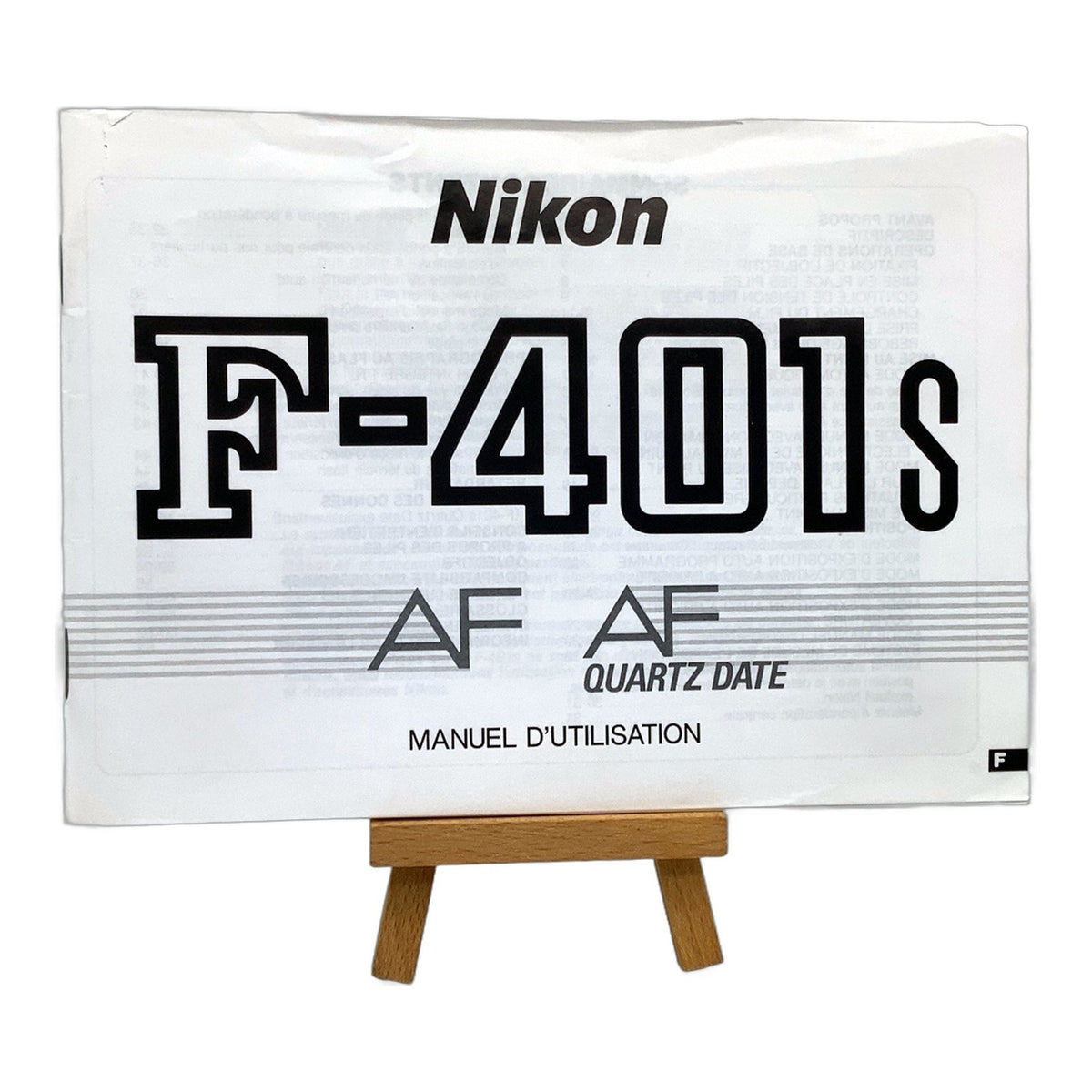 Nikon F-401 AF Quartz Date Bedienungsanleitung Französisch