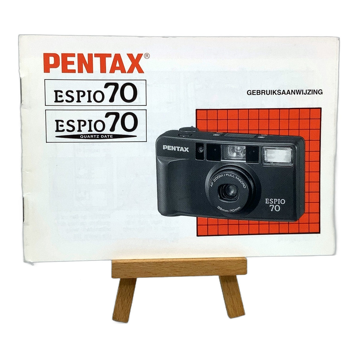 Pentax Espio 70 Quartz Date Bedienungsanleitung Niederländisch