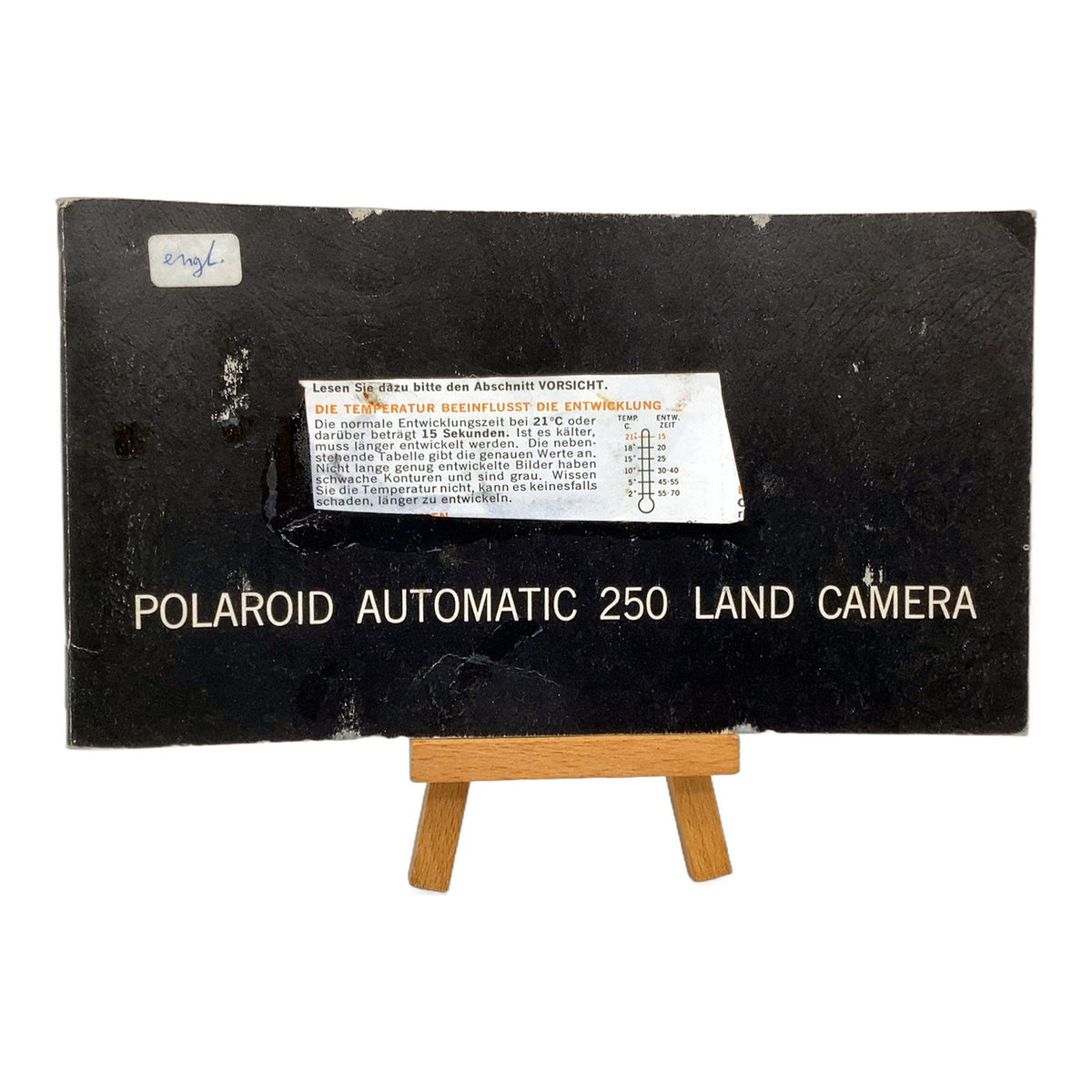 Polaroid Automatik Land Kamera 250 Bedienungsanleitung Englisch