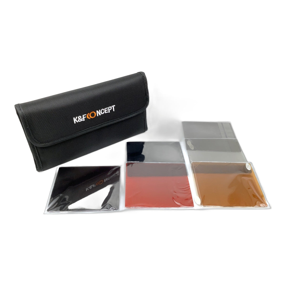 K&F Concept 6er Filterset Farbfilter braun/rot + CPL/ND2+4+8 Filter 85x95mm