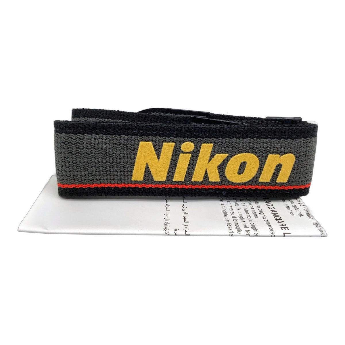 Nikon Gurt schwarz/rot/grau Nikon Professional Kameragurt Neck Strap Breit 33mm