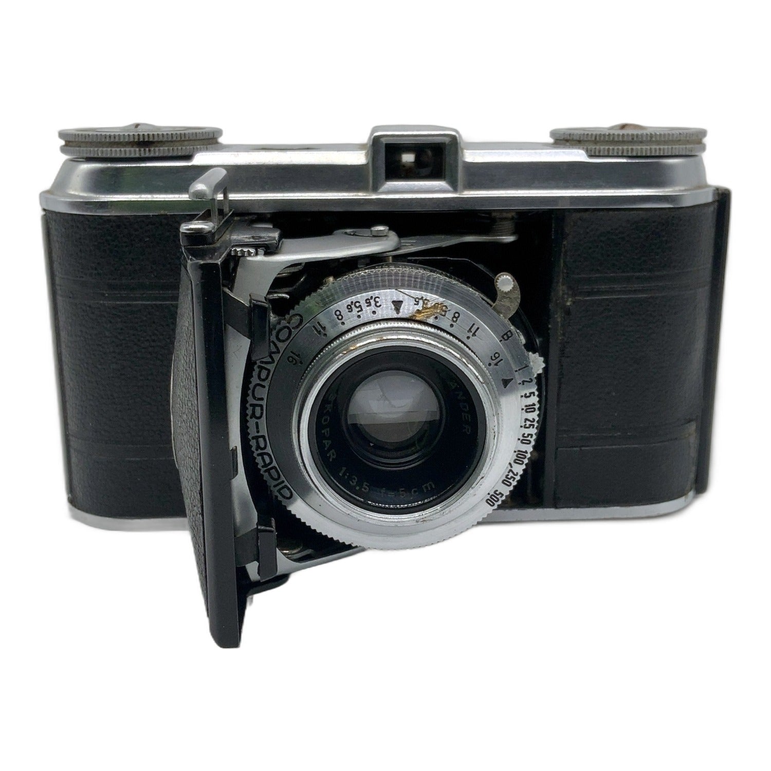Voigtländer Vito Klappkamera mit Skopar 5cm 1:3.5 Compur-Rapid Analogkamera