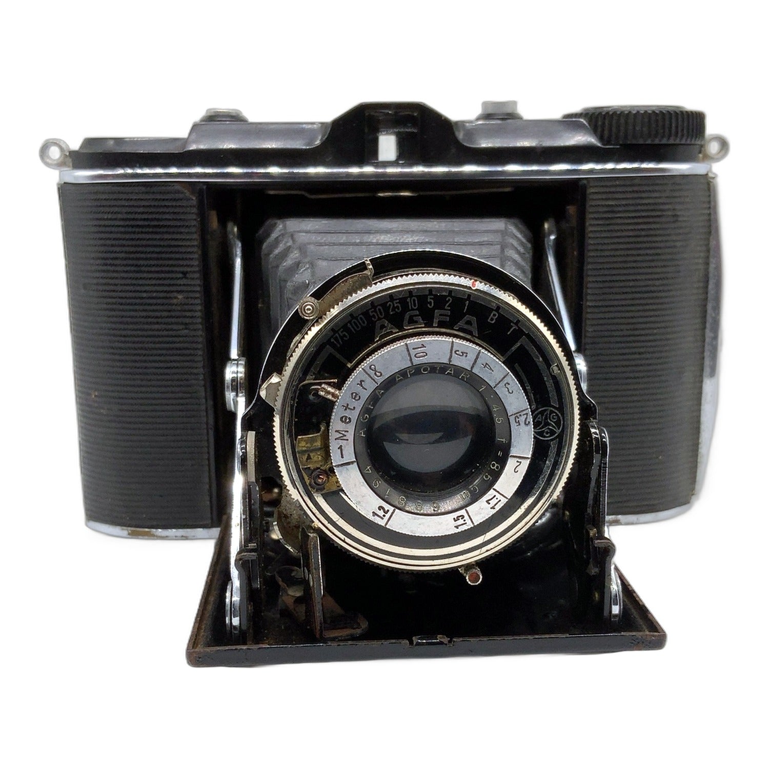 Agfa Isolette Klappkamera mit Apotar 1:4.5 F=8.5cm Folding Camera Balgenkamera