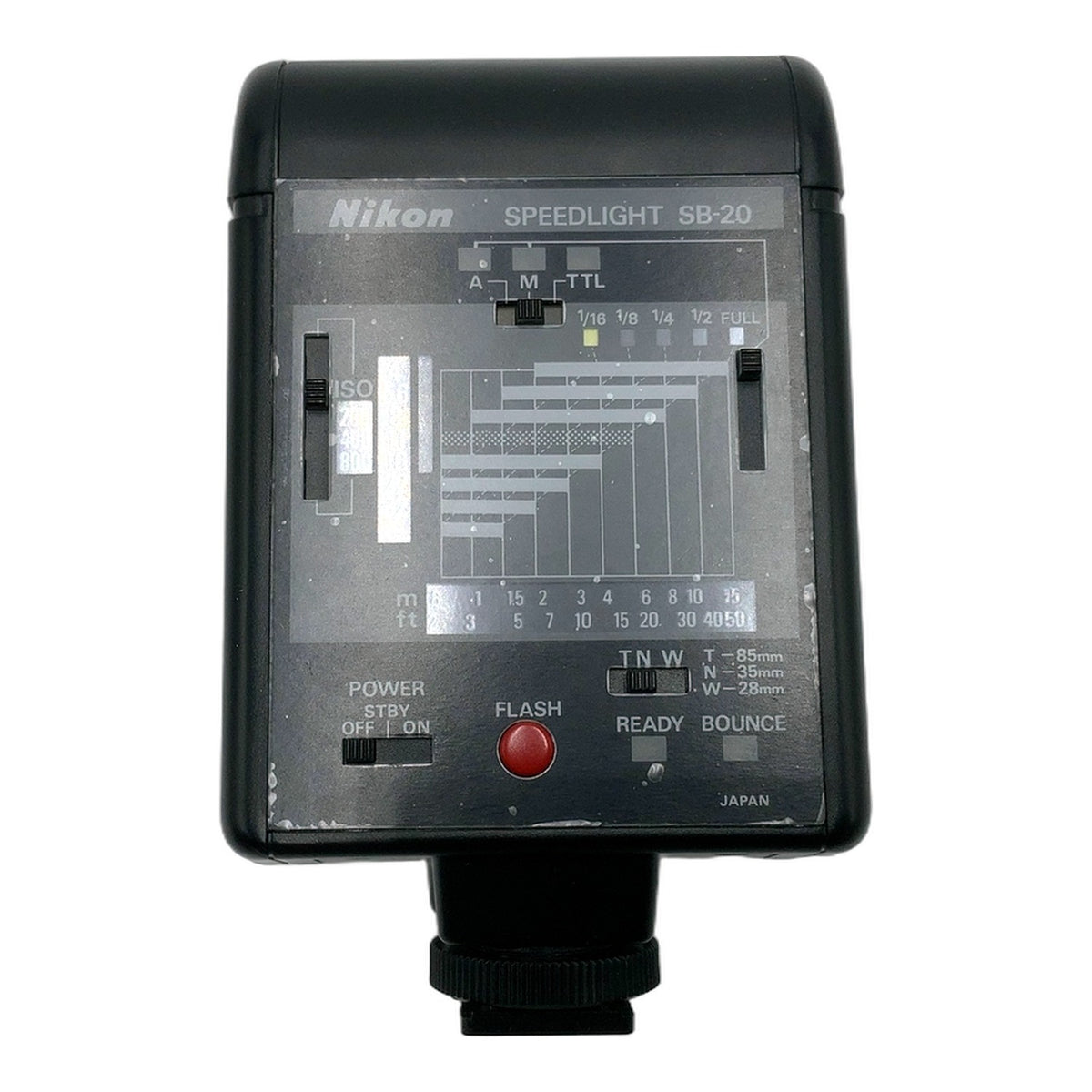 Nikon Speedlight SB-20 Blitzgerät mit Tasche SS-20 Camera Flash Kamerablitz
