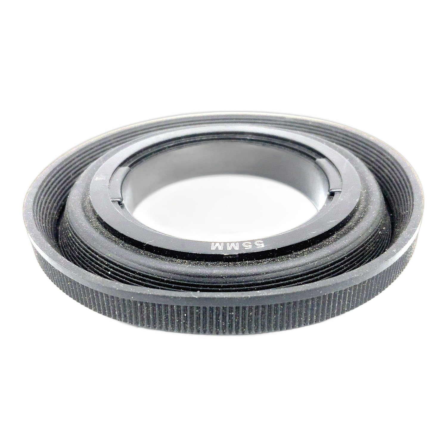 55mm Gegenlichtblende Gummi clip on Lens Hood Streulichtblende