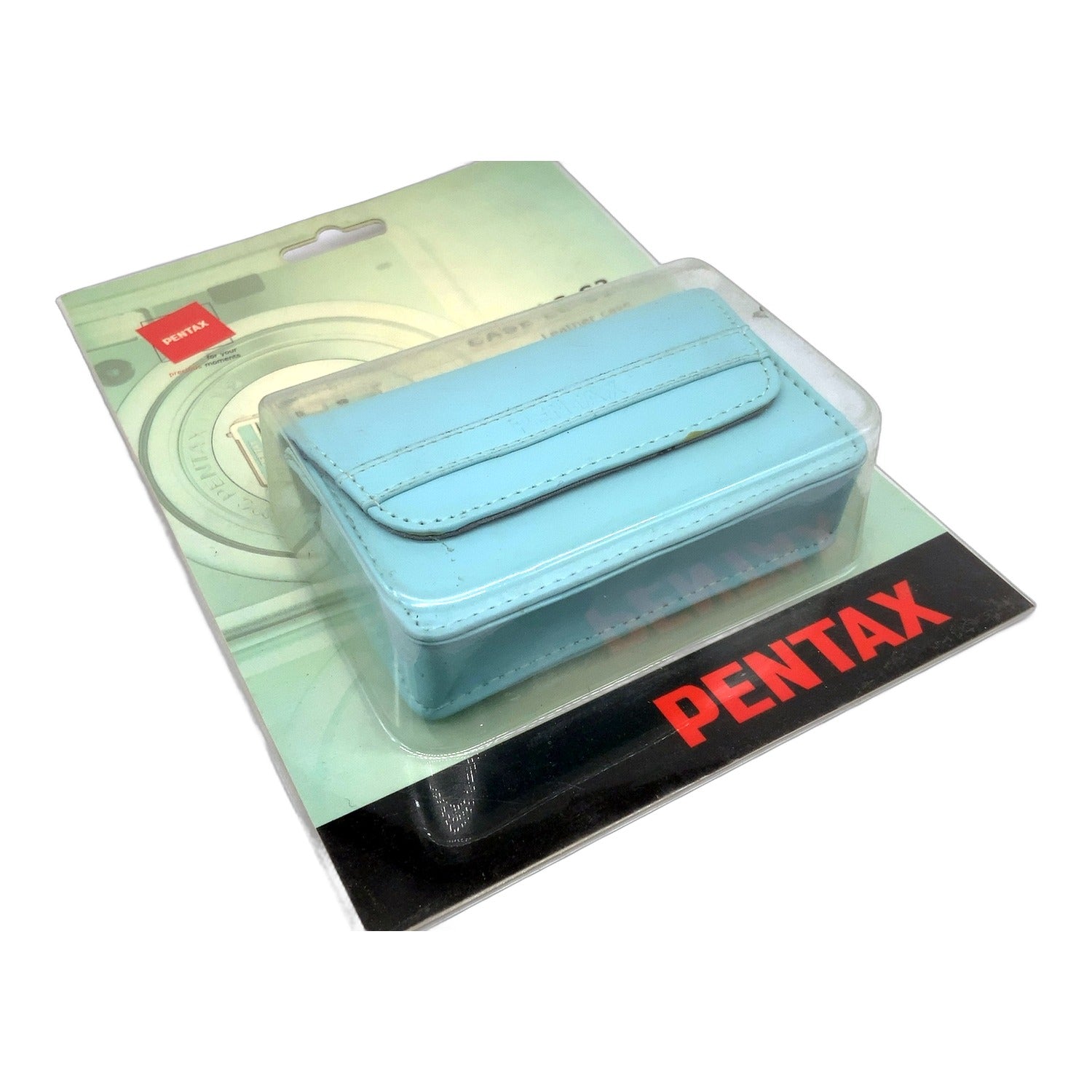 Pentax Case LC-S2 Leather Case Optio S-series Tasche Blau OVP Kameratasche