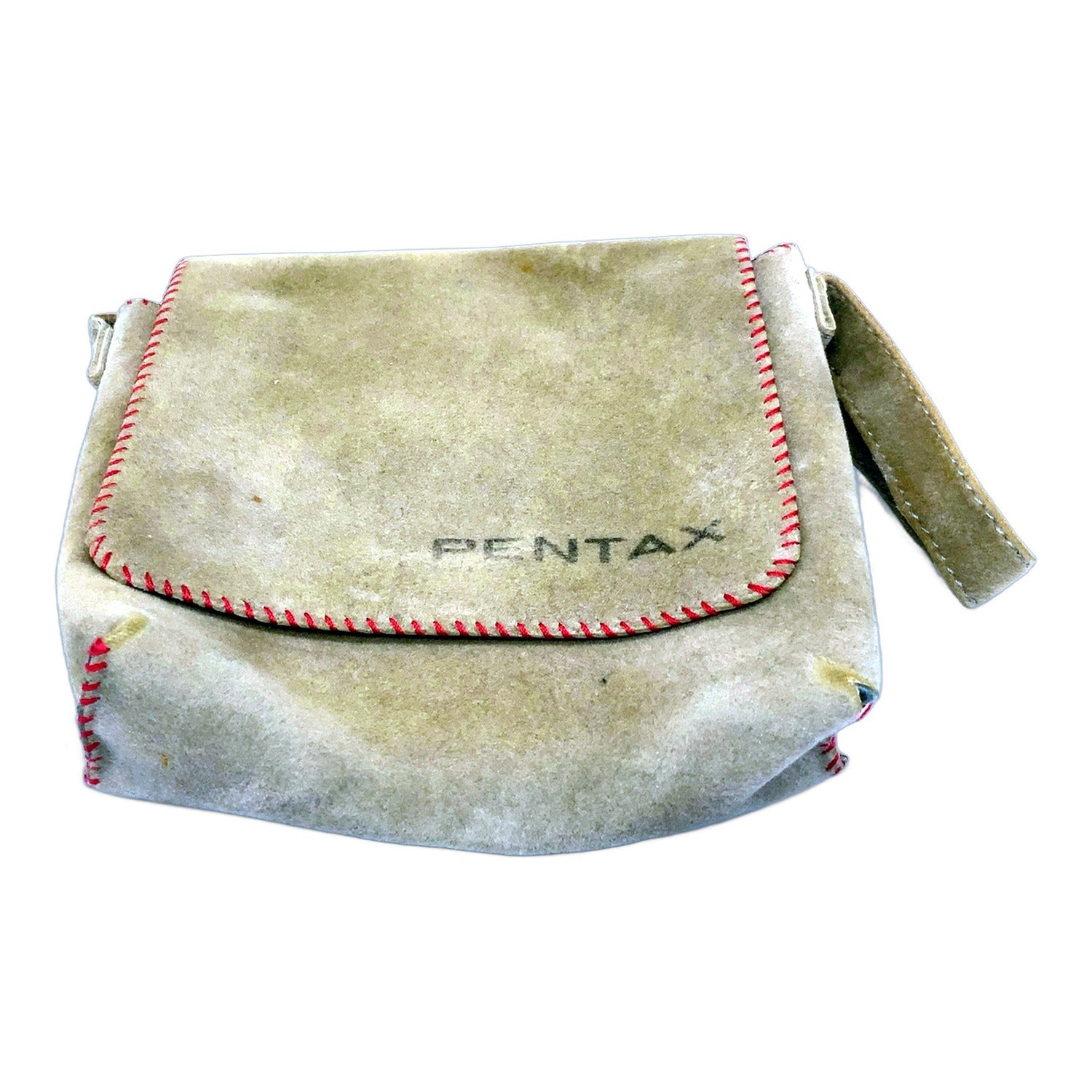 Pentax Universaltasche Rauleder Tasche Braun Fototasche Camera Bag Kameratasche