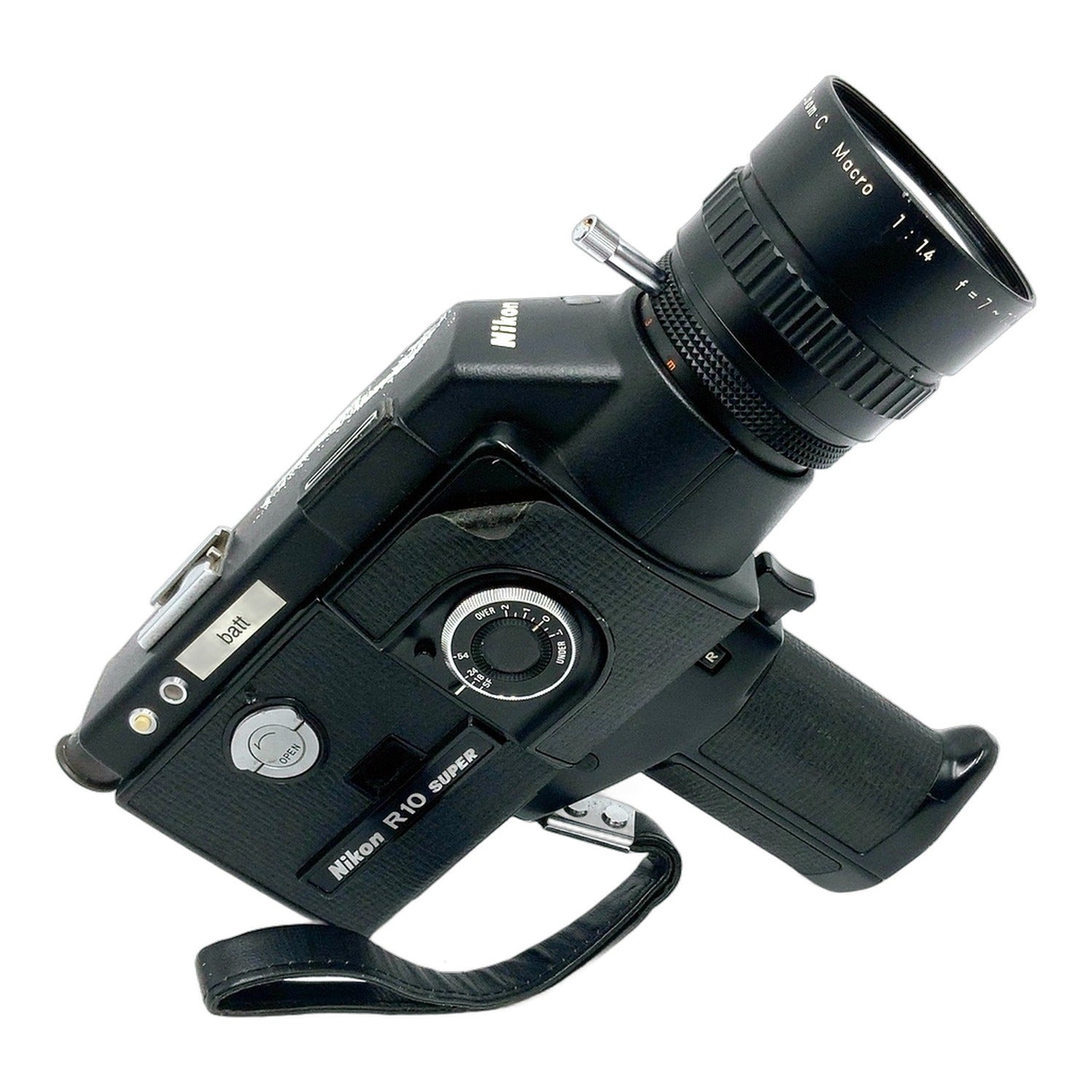 Nikon R10 Super Filmkamera mit Cine-Nikkor Zoom-C Macro 7-70mm 1:1.4 defekt!