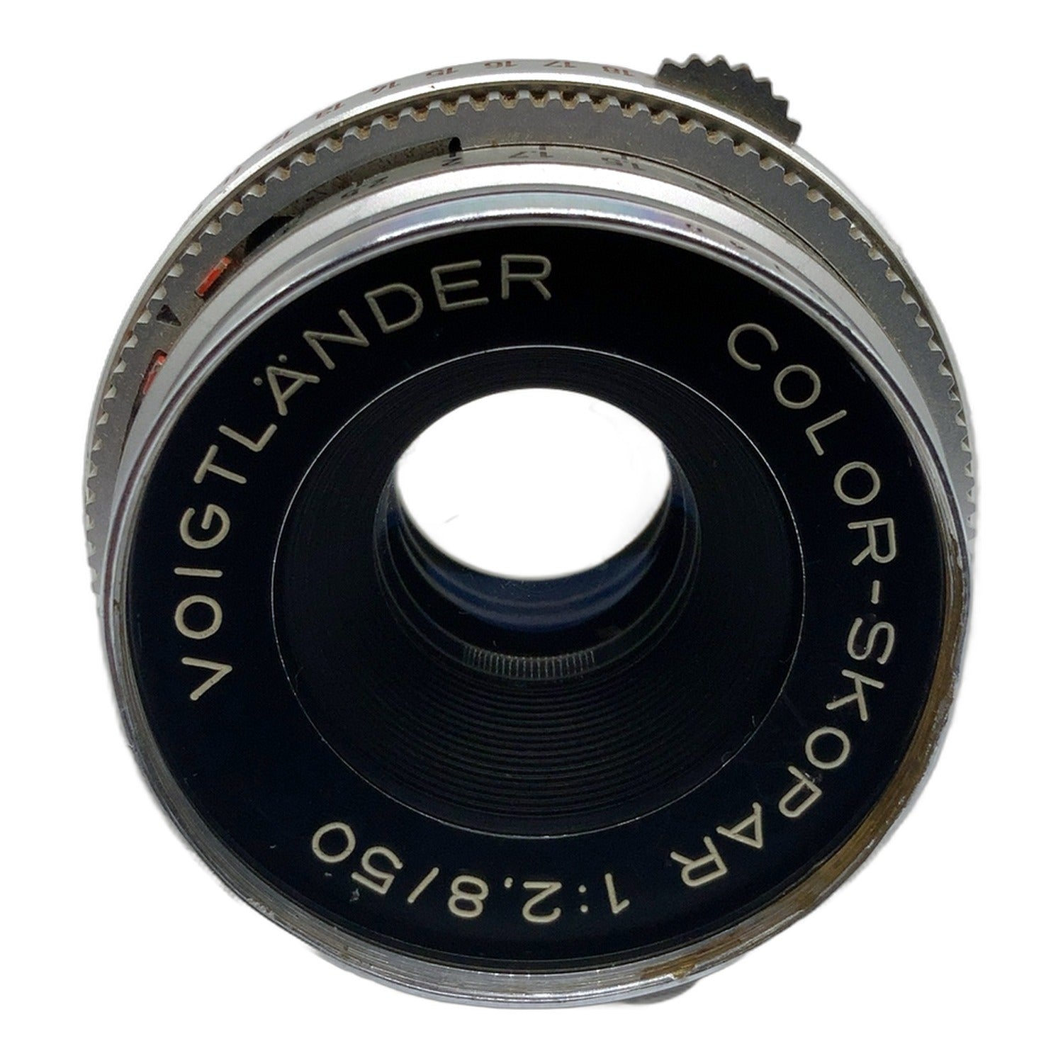 Voigtländer Color-Skopar 50mm 1:2.8 Objektiv manuell Festbrennweite (DKL) Nebel!