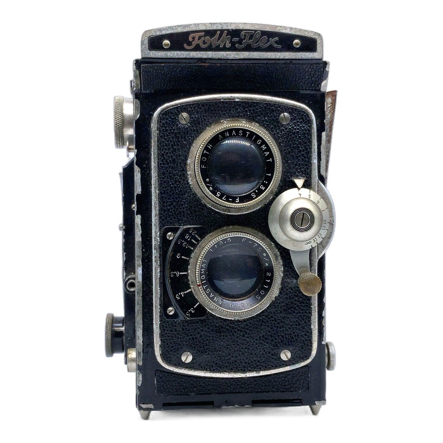 Foth Flex II TLR mit Anastigmat 75mm 1:3.5 Twin Lens Reflex zweiäugige Kamera