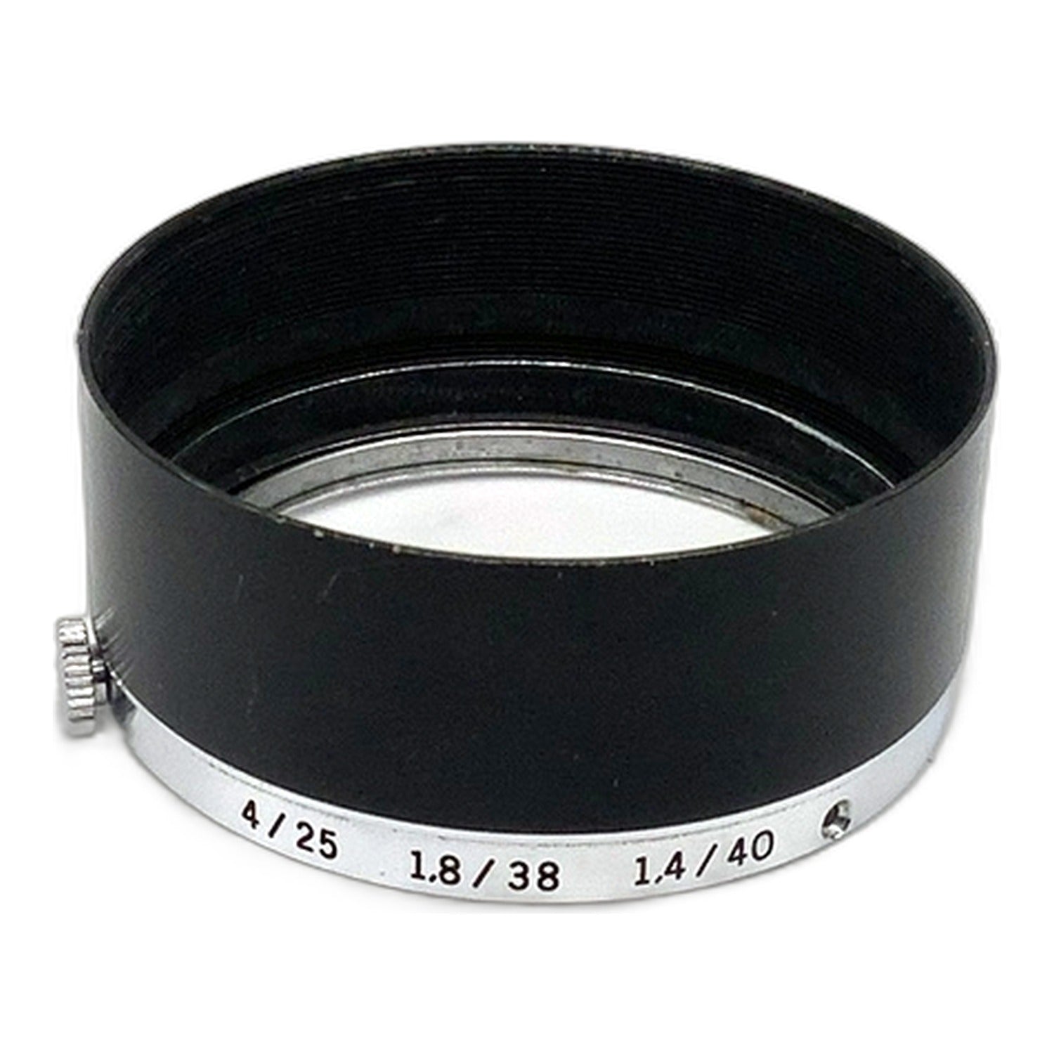 Olympus 4/25 1.8/38 1.4/40 Gegenlichtblende Metall Lens Hood Streulichtblende