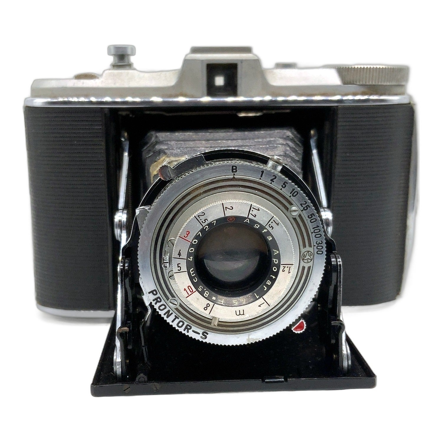 Agfa Isolette Klappkamera mit Apotar 8,5cm 1:4.5 Prontor-S Balgenkamera