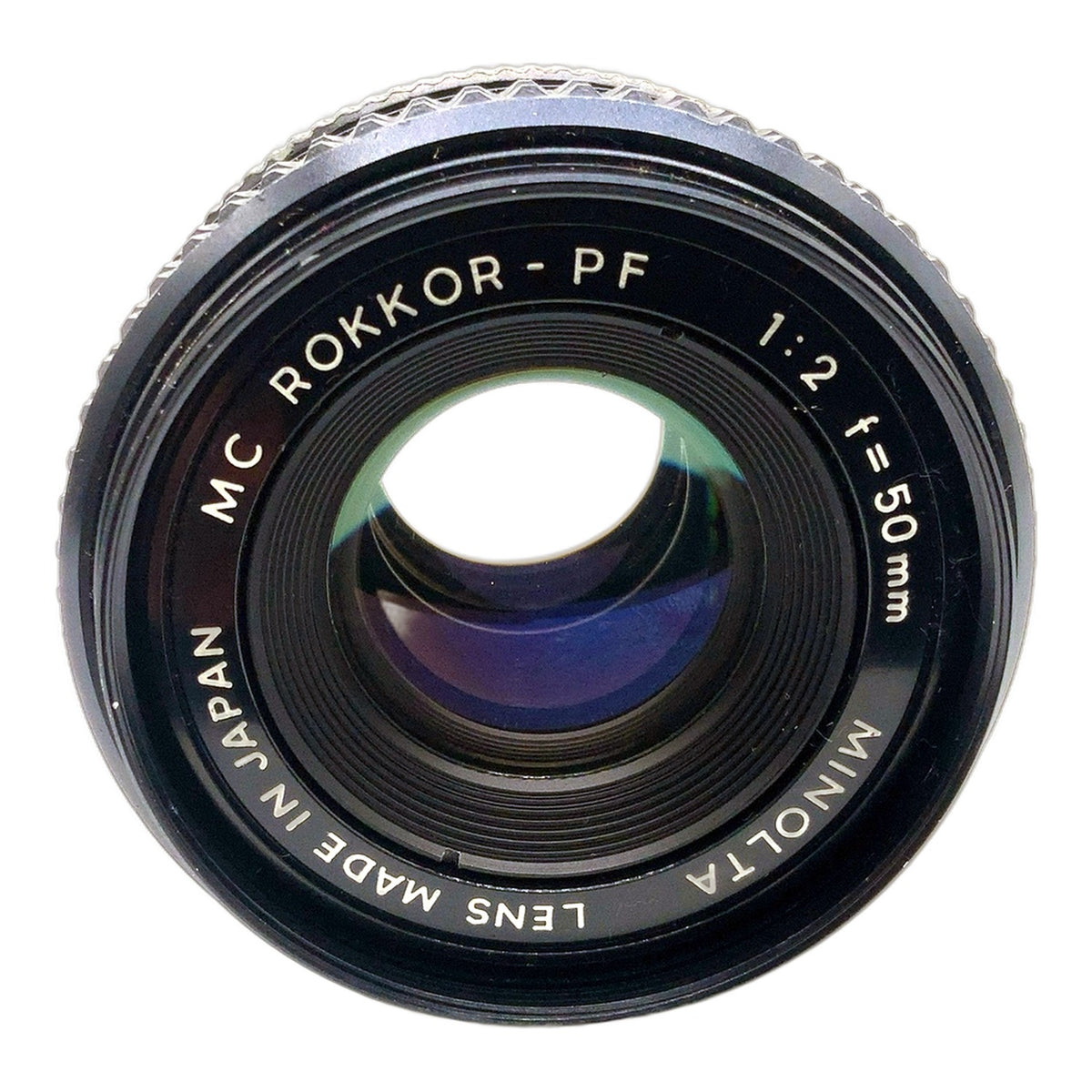 Minolta MC Rokkor-PF 50mm 1:2 Objektiv Festbrennweite (Minolta MD) Text lesen!