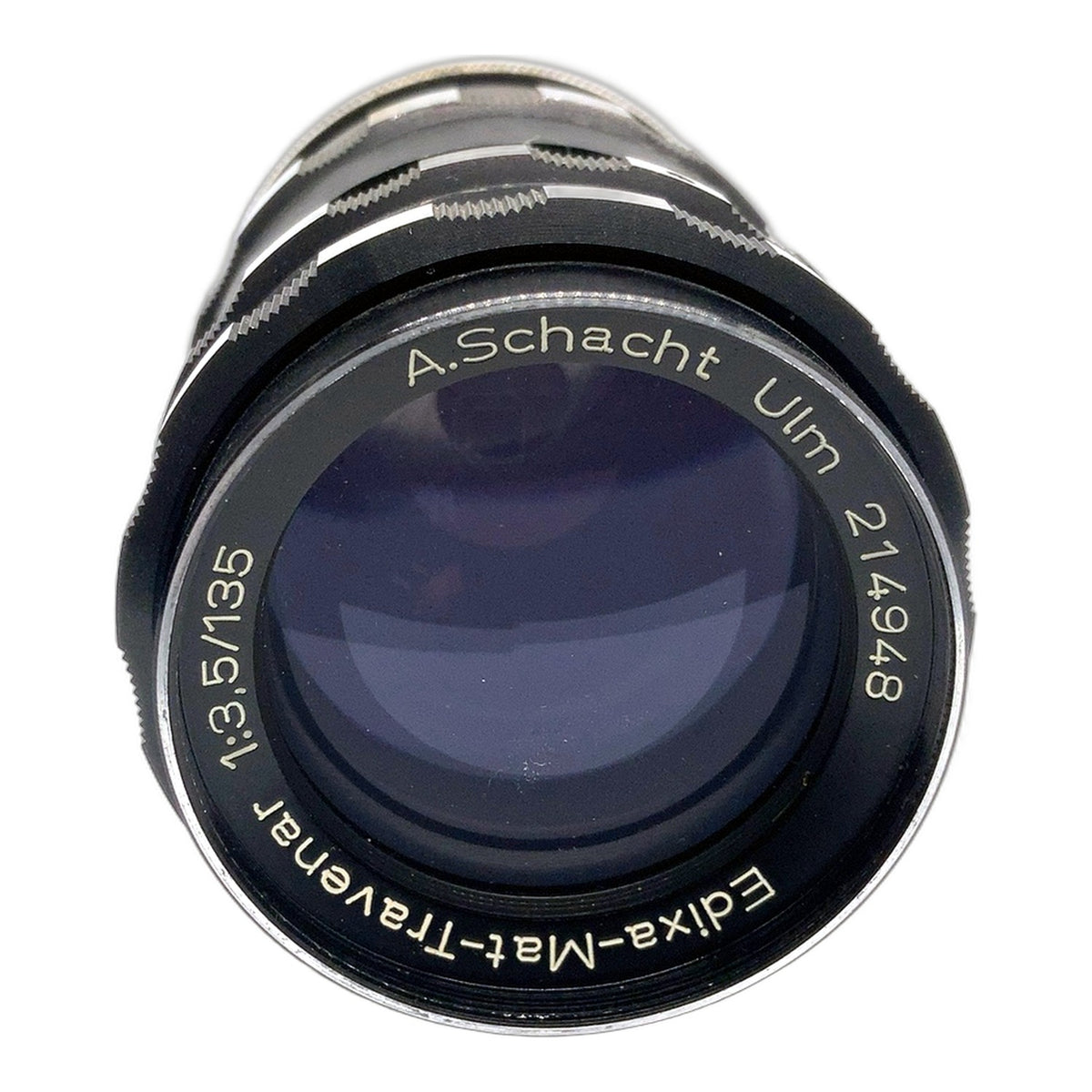 A. Schacht Ulm Edixa-Mat-Travenar 135mm 1:3.5 Festbrennweite Zebra (M42) Pilz!