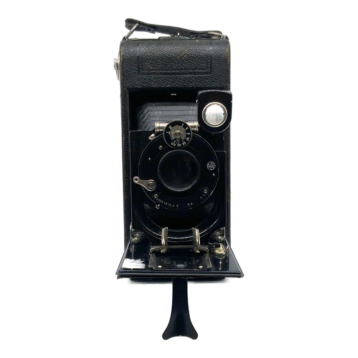 Klappkamera mit Anastigmat Trioplan10,5cm 1:4.5 Ibso Folding Camera Balgenkamera
