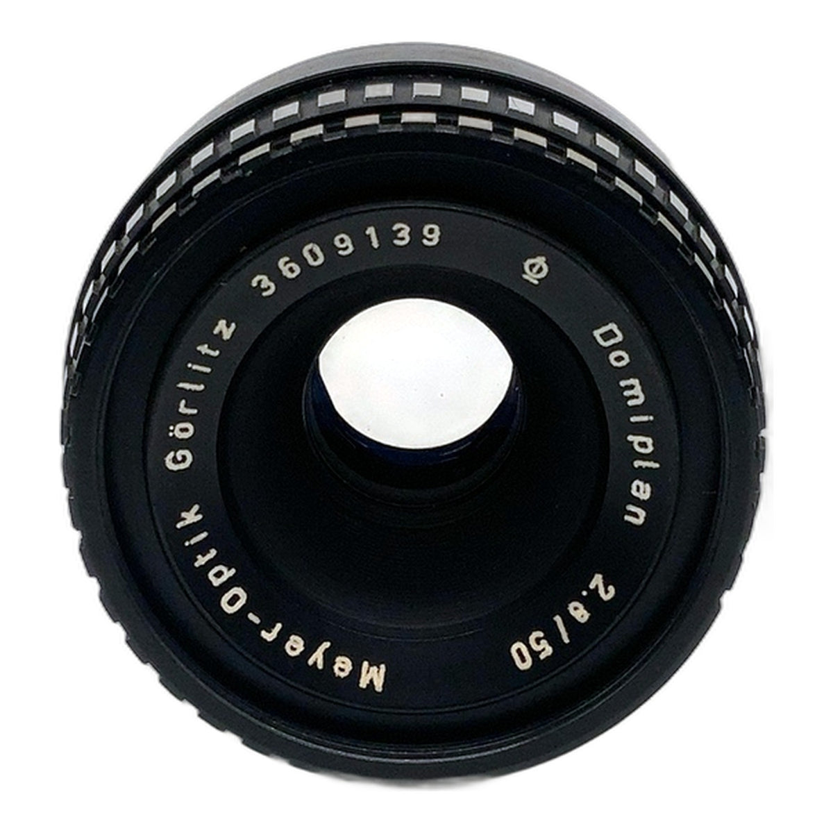 Meyer-Optik Görlitz Q1  Domiplan 50mm 1:2.8 Objektiv (M42) Text lesen!