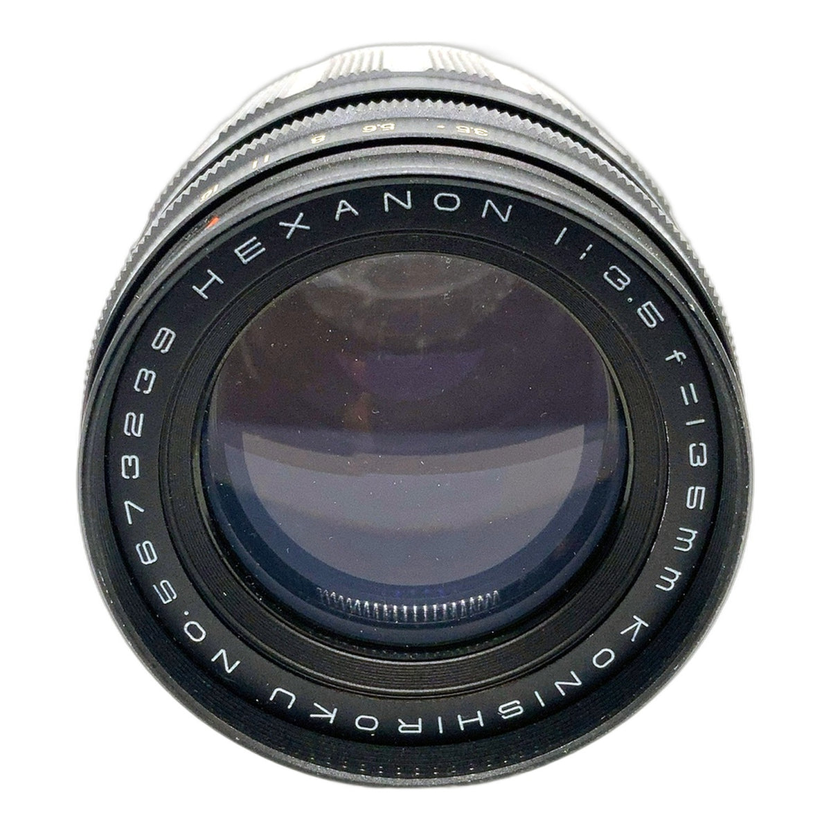 Konishiroku Hexanon 135mm 1:3.5 Objektiv manuell Festbrennweite (Konica F) Pilz!