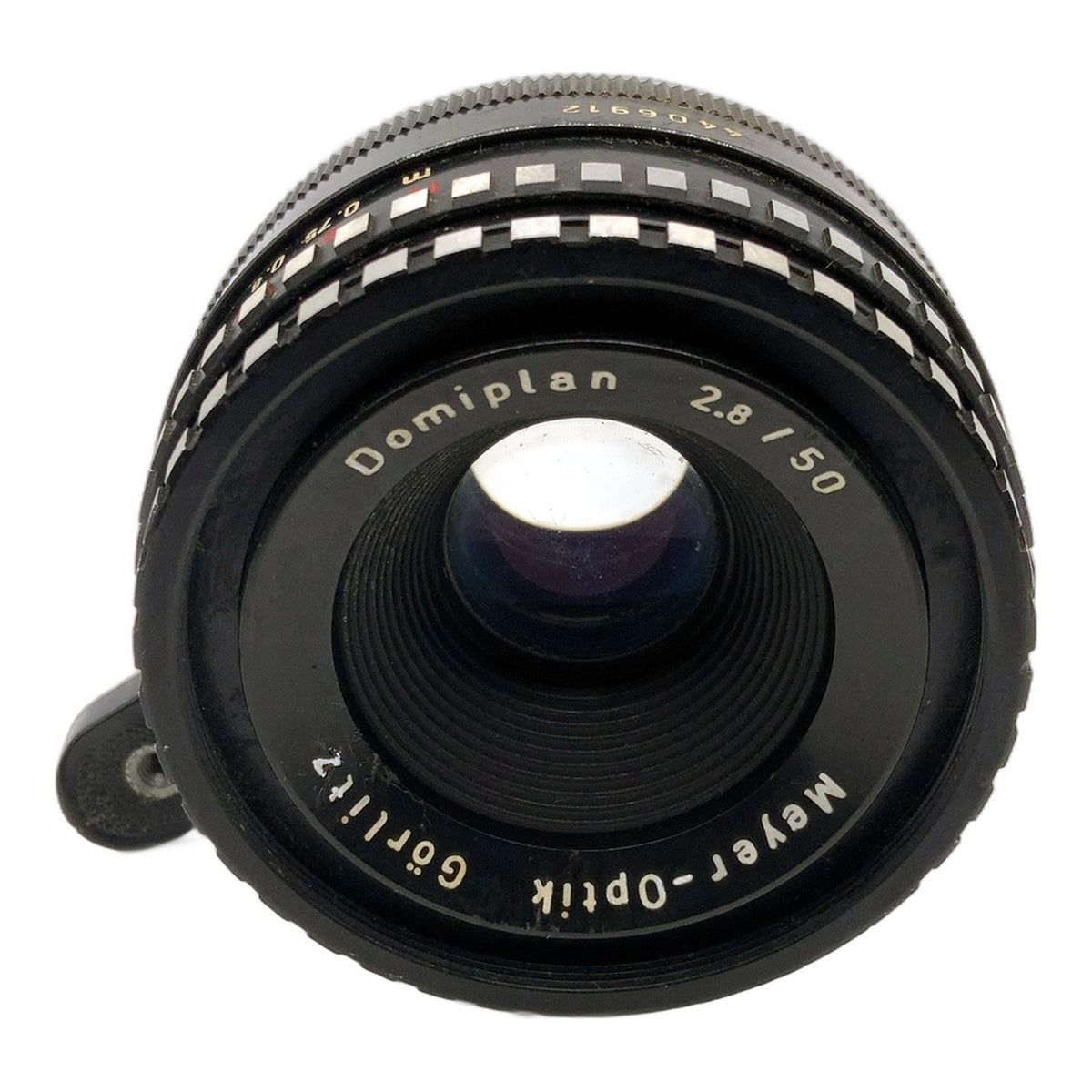 Meyer-Optik Görlitz Domiplan 50mm 1:2.8 Objektiv Festbrennweite (EXA) Nebel!