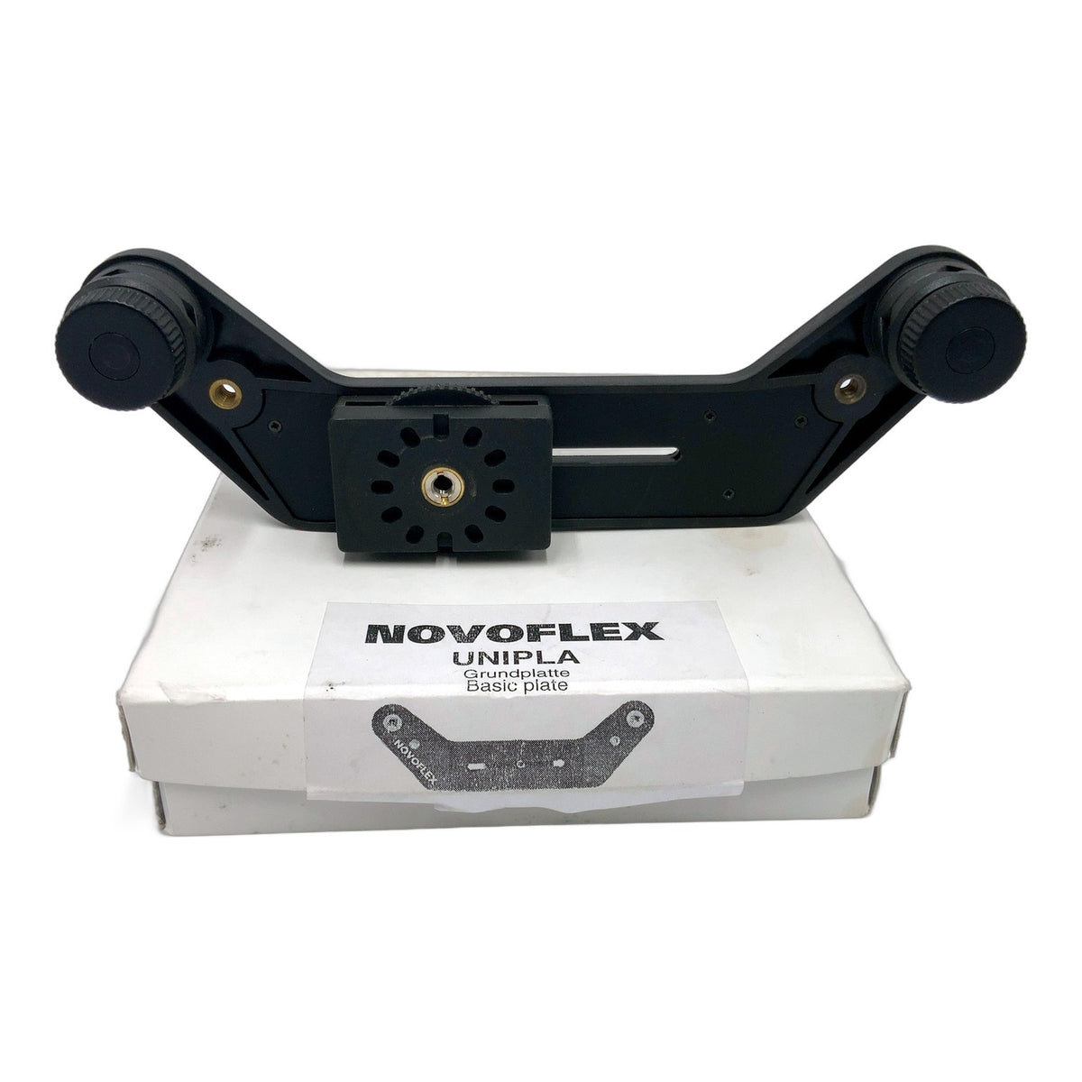 Novoflex Unipla Grundplatte Stativkopf Schwarz OVP Camera Tripod Head