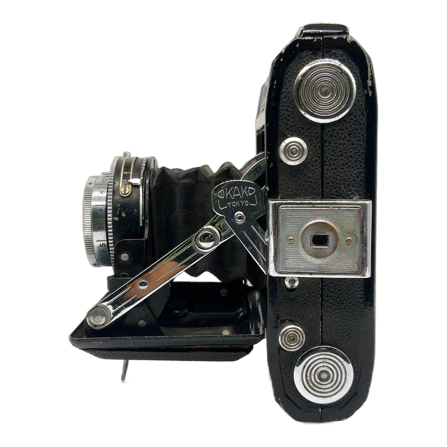 Okako Waltax Klappkamera mit Kolex Anastigmat 7cm 1:3.5 Dabit-Super Analogkamera