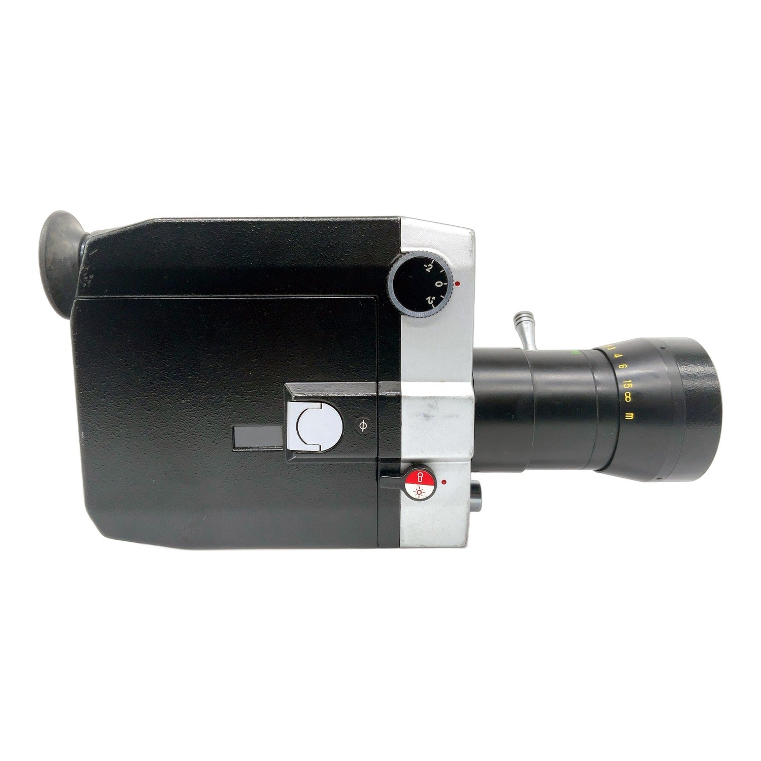 KMZ Quarz 1x86-2 Filmkamera mit Meteor-8M-1 9-38mm 1:1.8 Movie Camera