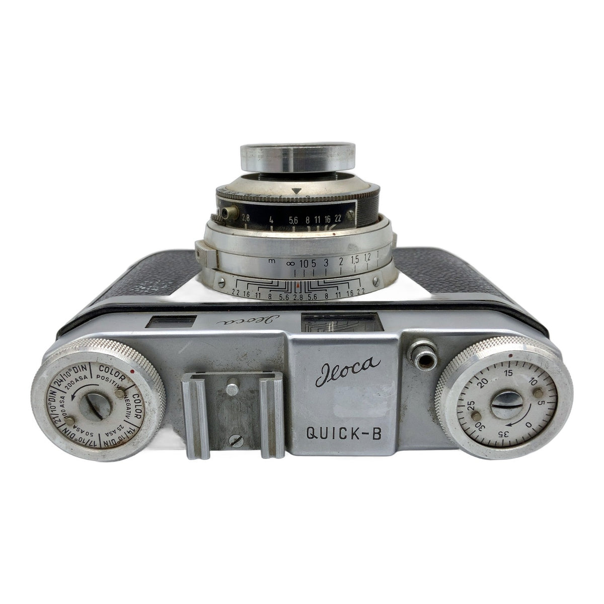 Iloca Quick-B viewfinder camera with Ilitar-Super 1:2.8/50 red V Prontor-SV