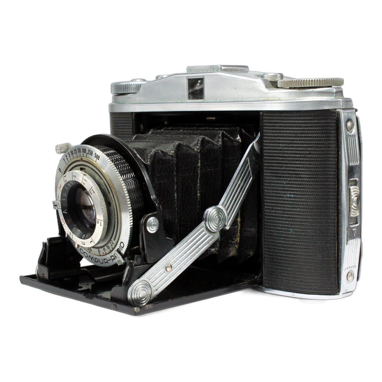 Agfa Isolette II Klappkamera mit Apotar 1:4.5 85mm Compur-Rapid Balgenkamera