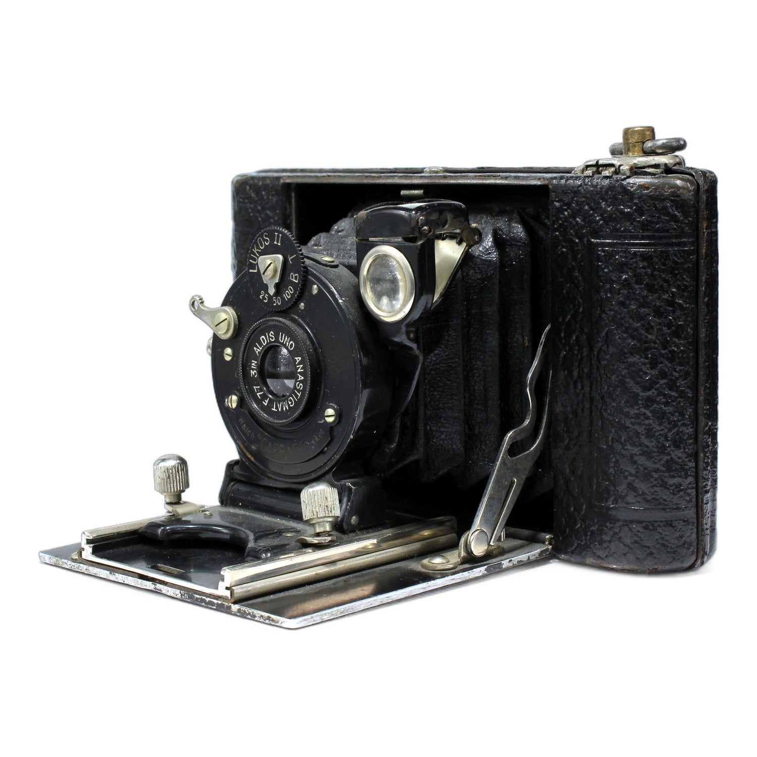 Butcher & Son Watch "Carbine" Pocket Klappkamera Aldis Uno Anastigmat 3in 1:7.7