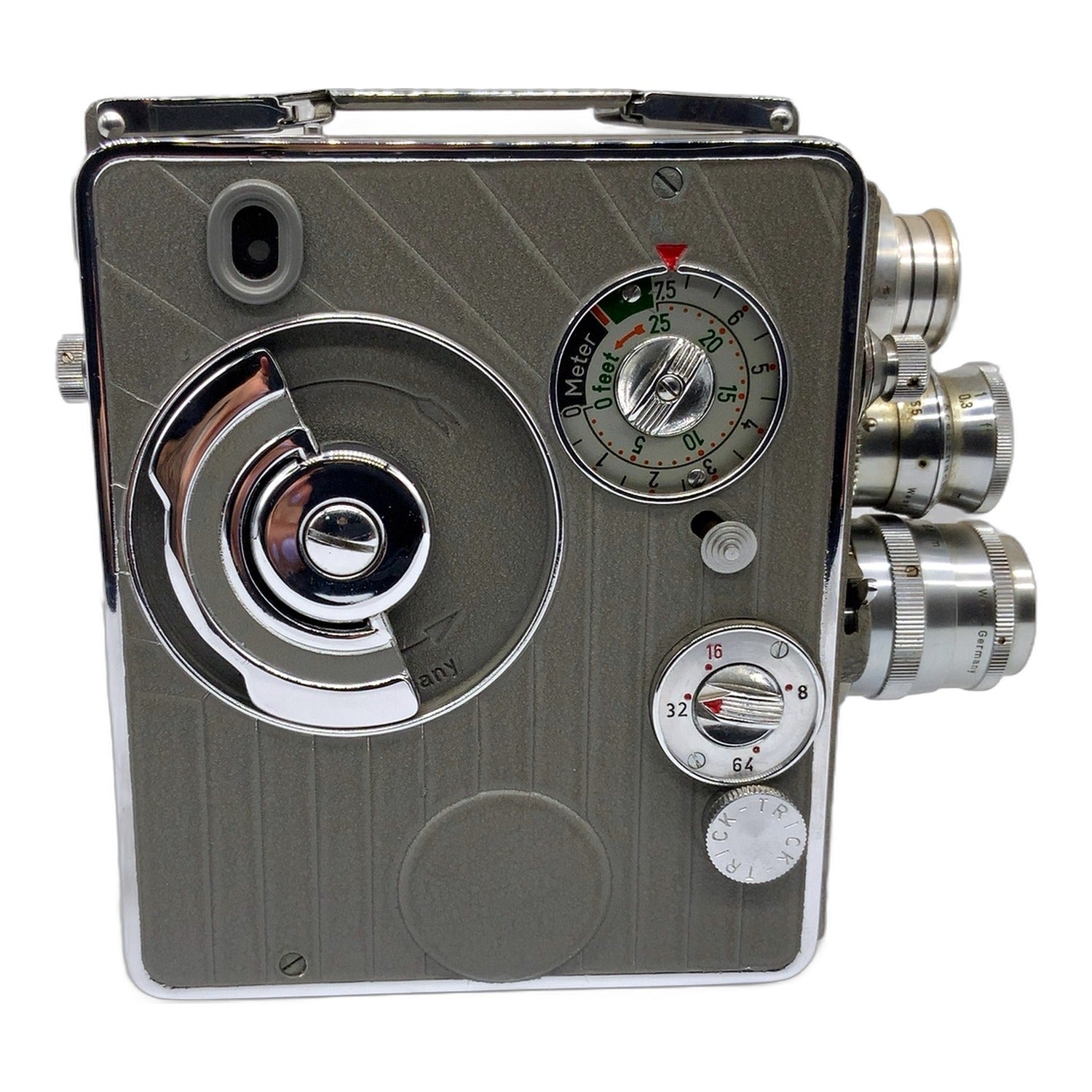 Braun Nizo Heliomatic 8 S2R Filmkamera mit Xenon 13mm 1:1.5 / Xenar 38mm 1:2.8