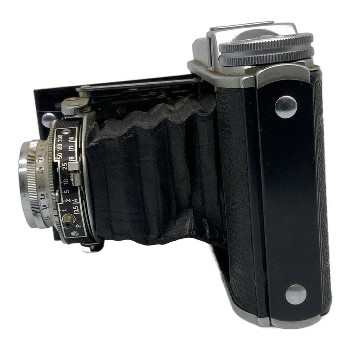Voigtländer Perkeo II Klappkamera mit Color-Skopar 80mm 1:3.5 Prontor-S