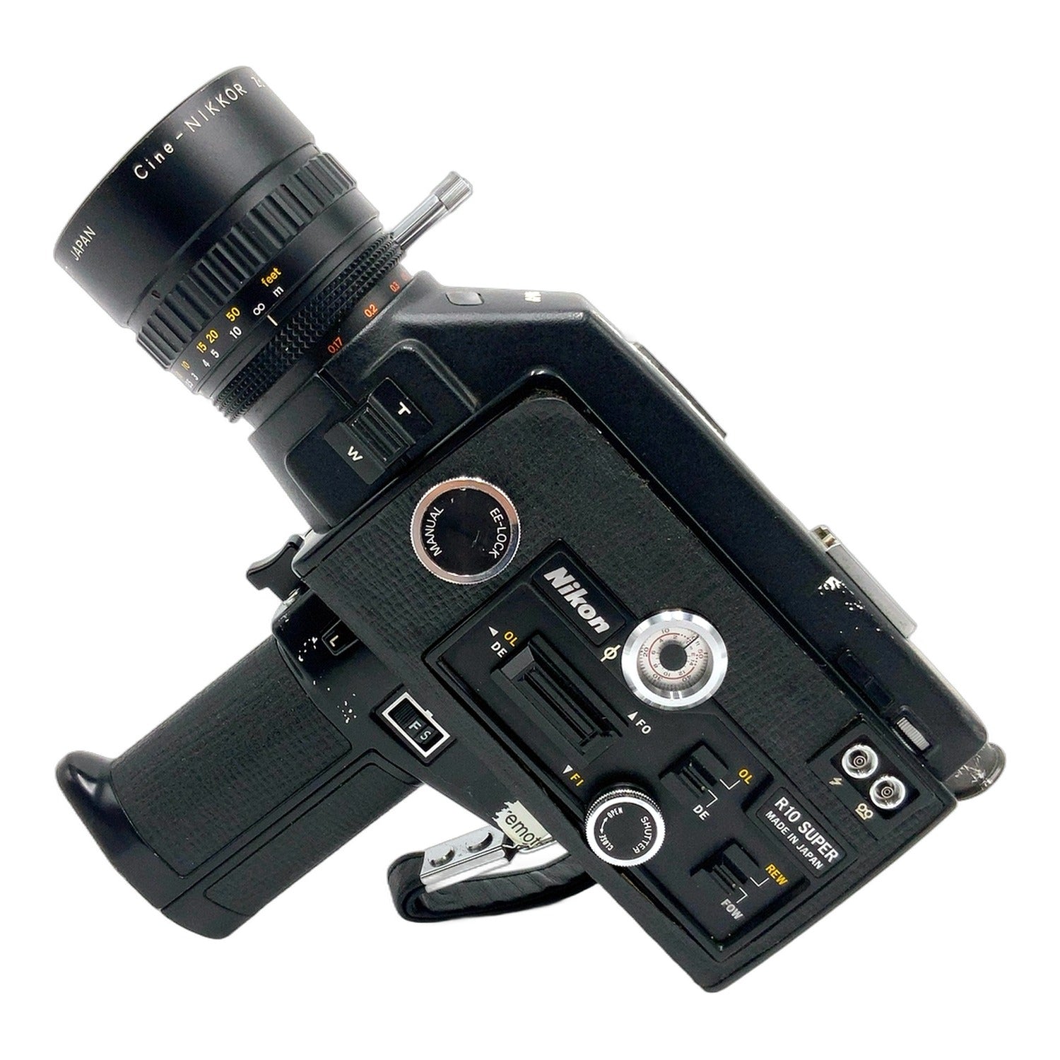 Nikon R10 Super Filmkamera mit Cine-Nikkor Zoom-C Macro 7-70mm 1:1.4 defekt!