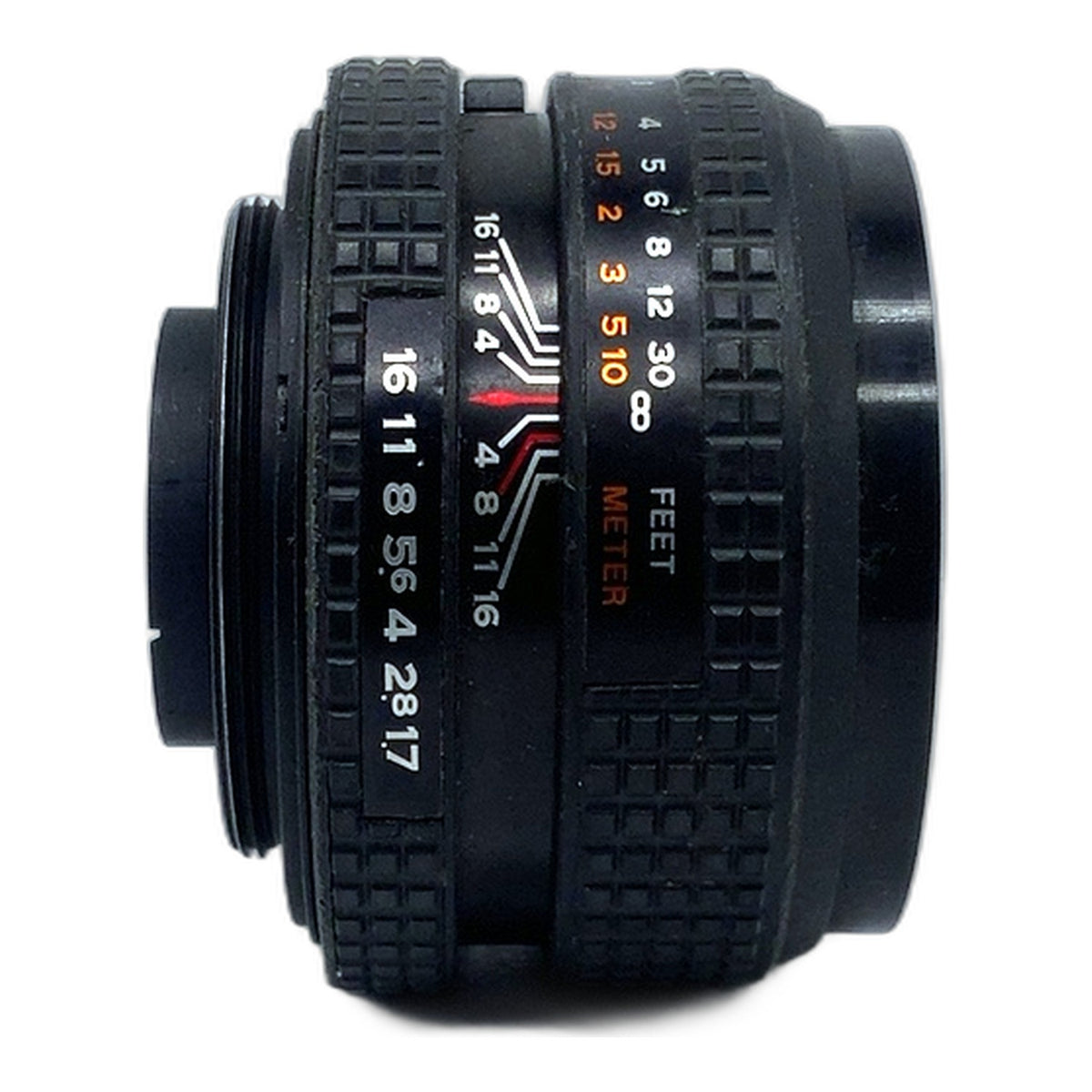 Petri C.C Auto 50mm 1:1.7 Objektiv manuell Festbrennweite (M42) Pilz!