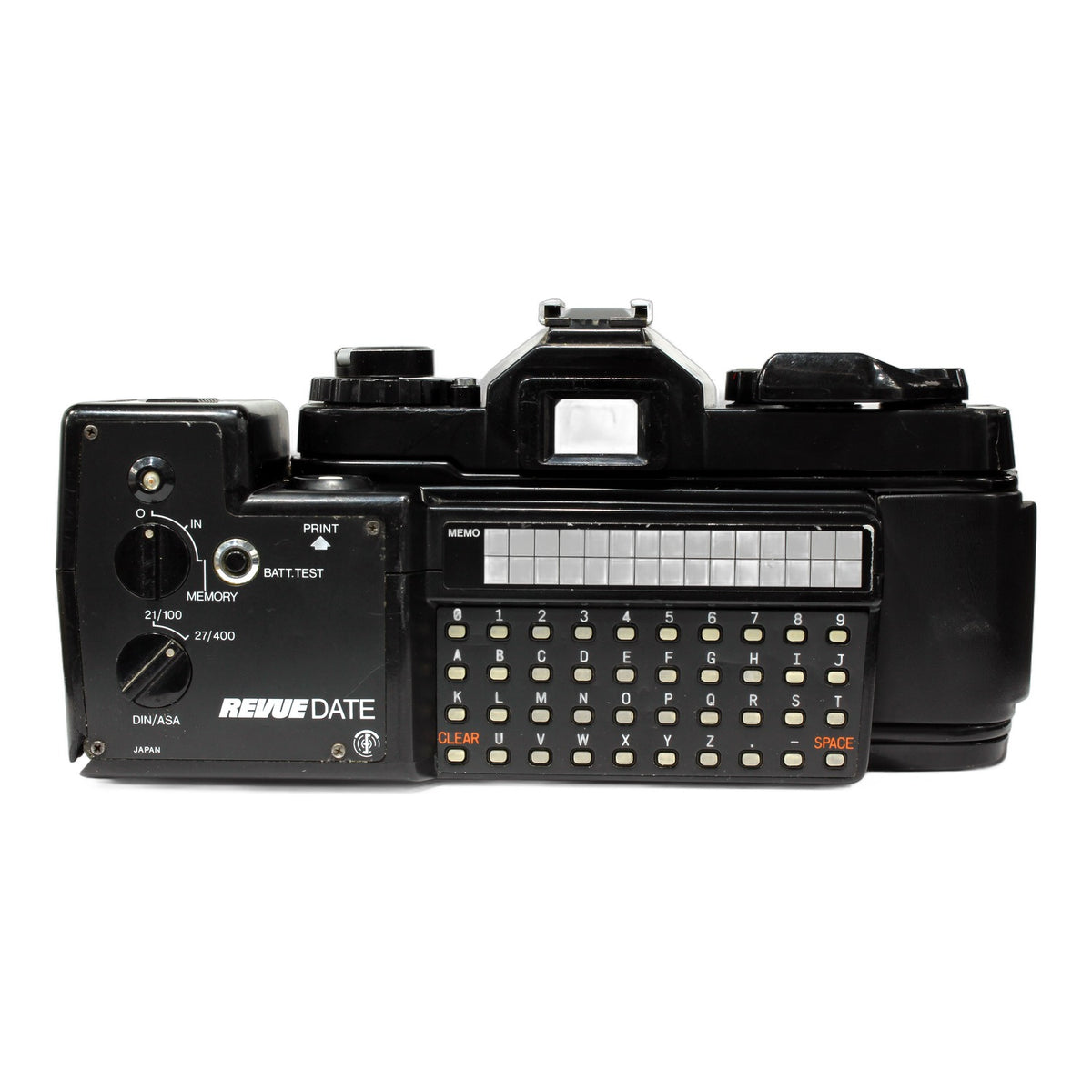 Revueflex AC 2 SLR mit Databack 35mm Spiegelreflexkamera Analogkamera (Pentax K)