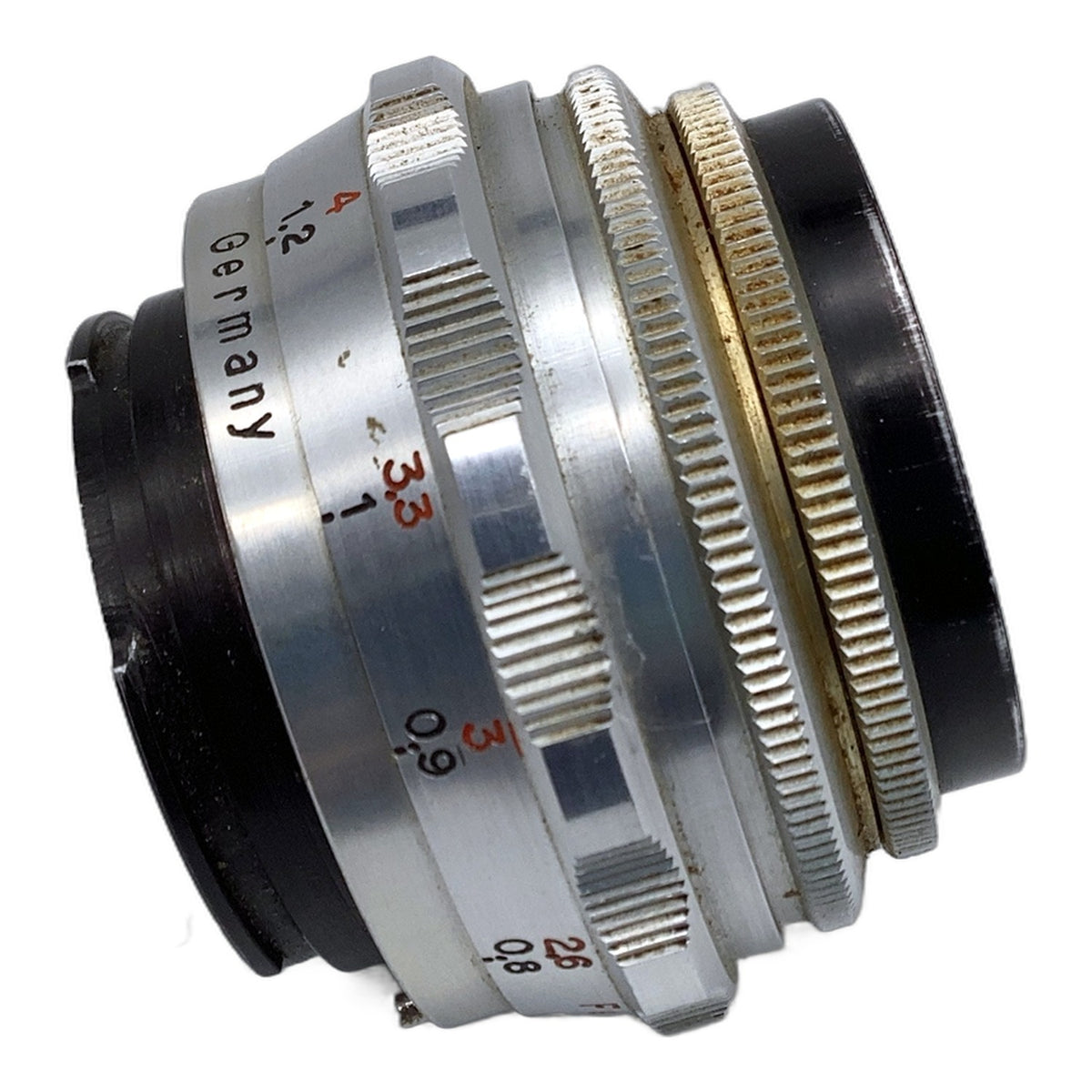 E. Ludwig Meritar red V 50mm 1:2.9 Objektiv manuell Festbrennweite (EXA) Nebel!