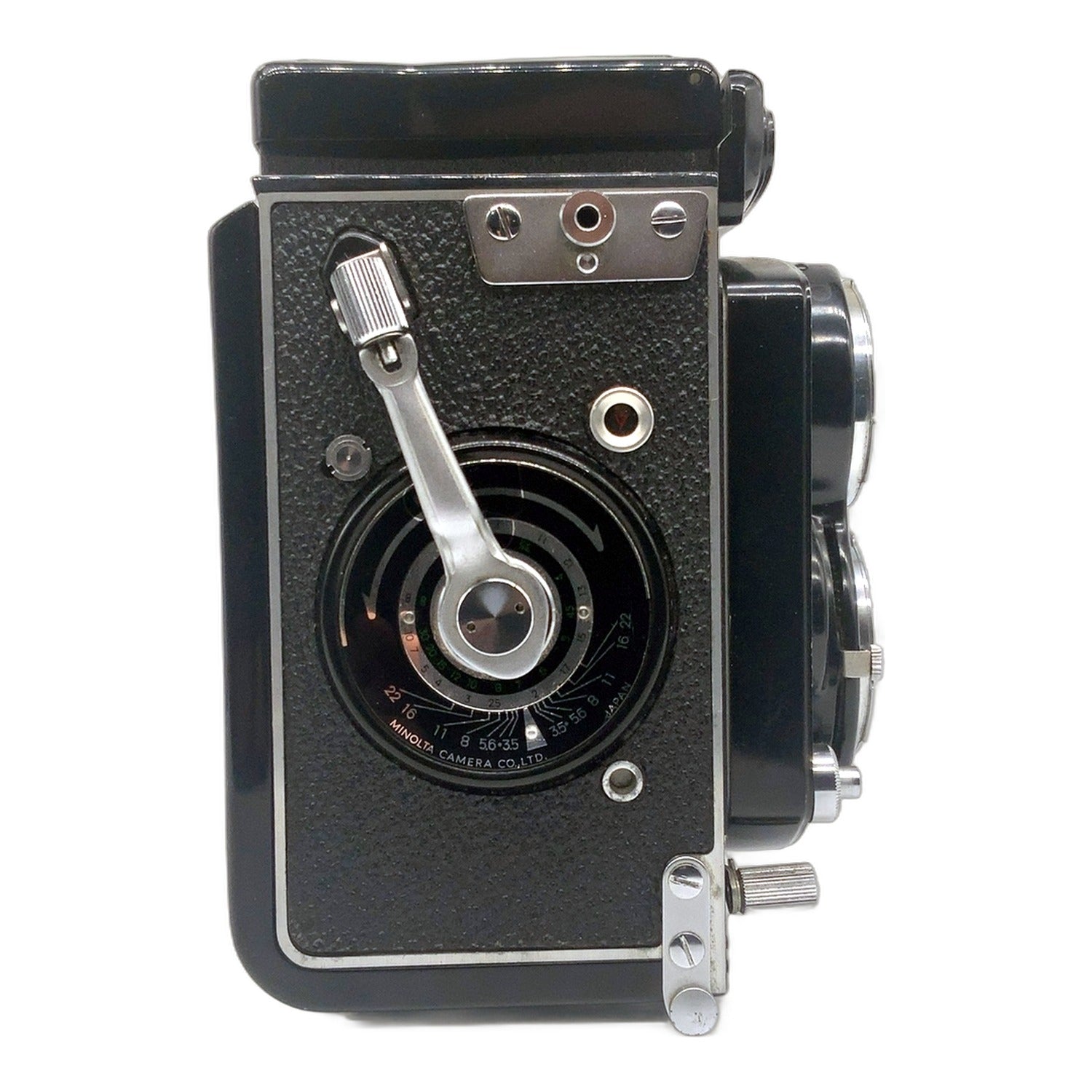 Minolta Autocord III TLR mit Rokkor 75mm 1:3.5 Zweiäugige Kamera